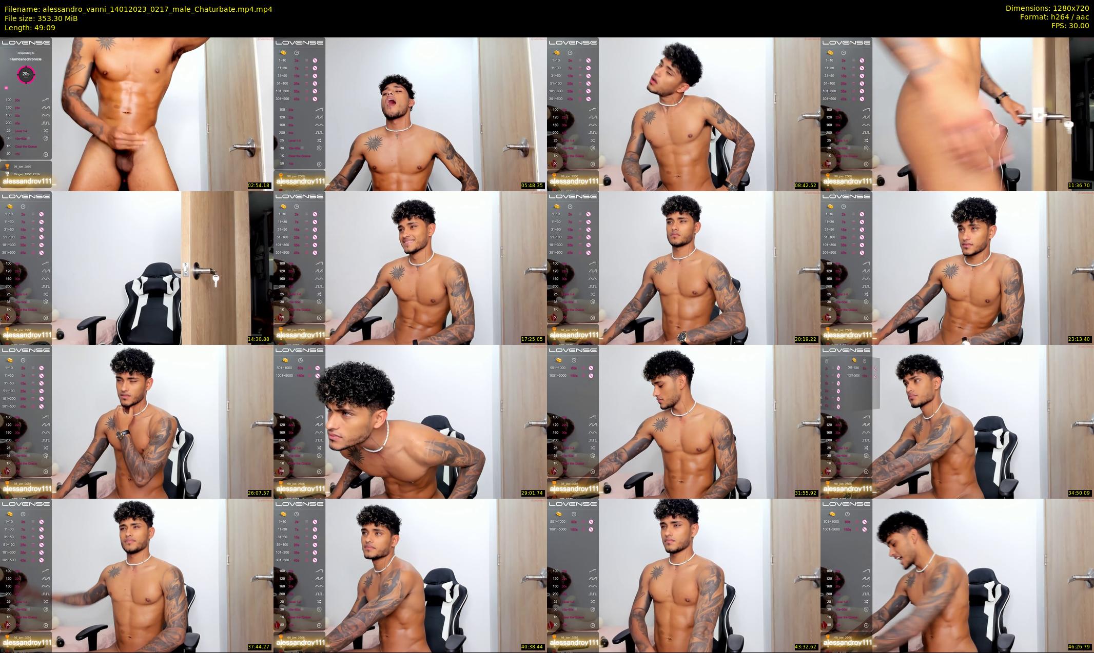 alessandro_vanni — 50 minute Chaturbate male cam show recording, 720p, Jan 14, 2023