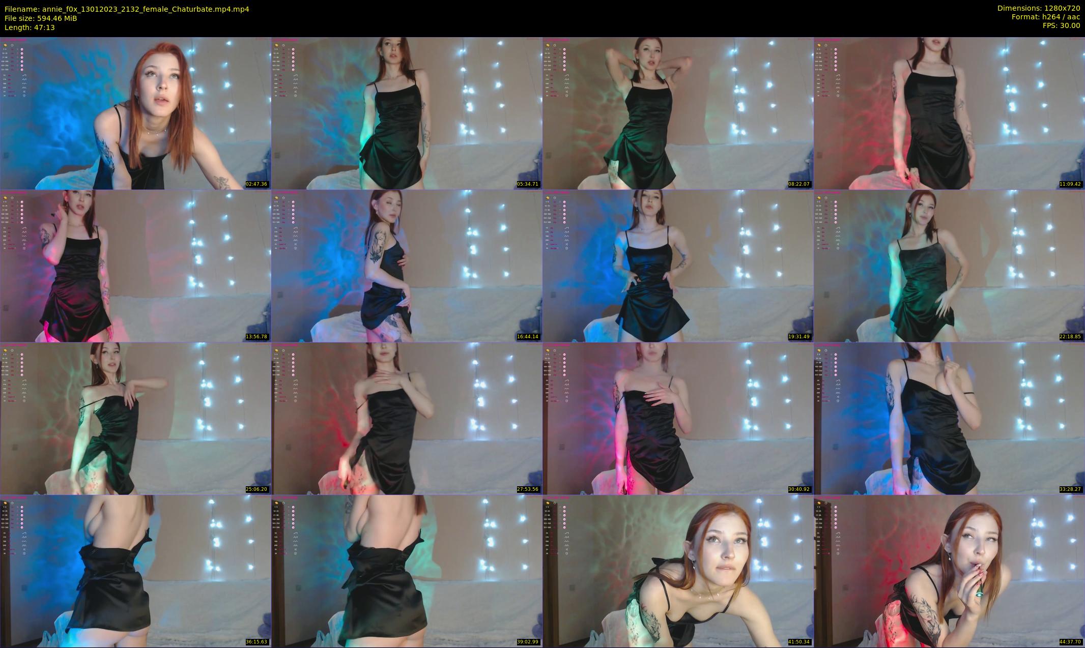 annie_f0x — 48 minute Chaturbate female cam show recording, 720p, Jan 13, 2023