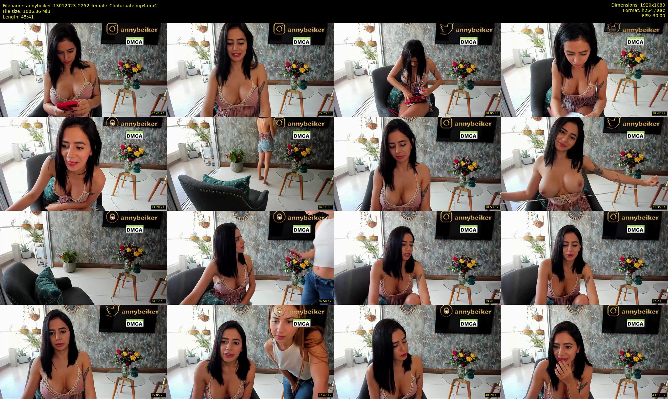 annybeiker — 46 minute Chaturbate female cam show recording, 1080p, Jan 13, 2023