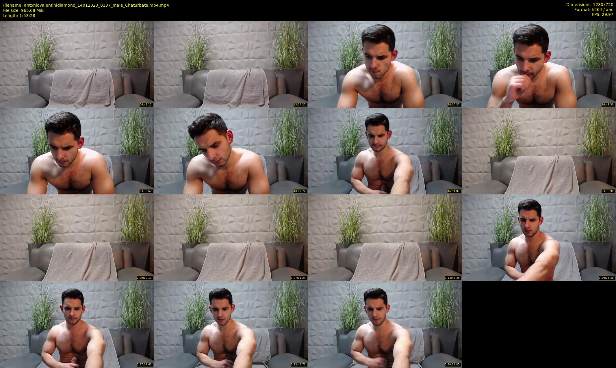 antoniovalentinidiamond — 114 minute Chaturbate male cam show recording, 720p, Jan 14, 2023