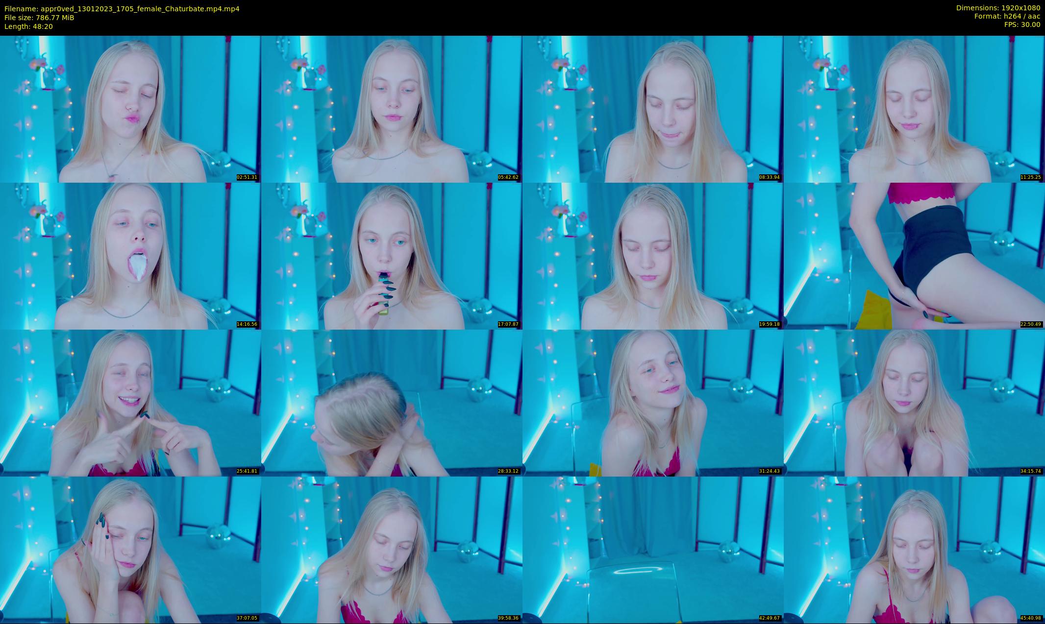 appr0ved — 49 minute Chaturbate female cam show recording, 1080p, Jan 13, 2023