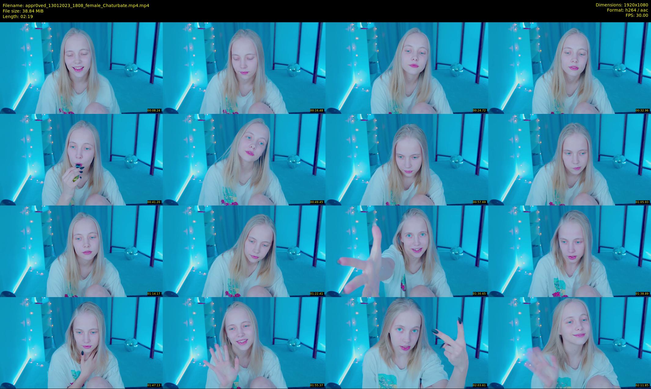 appr0ved — 3 minute Chaturbate female cam show recording, 1080p, Jan 13, 2023