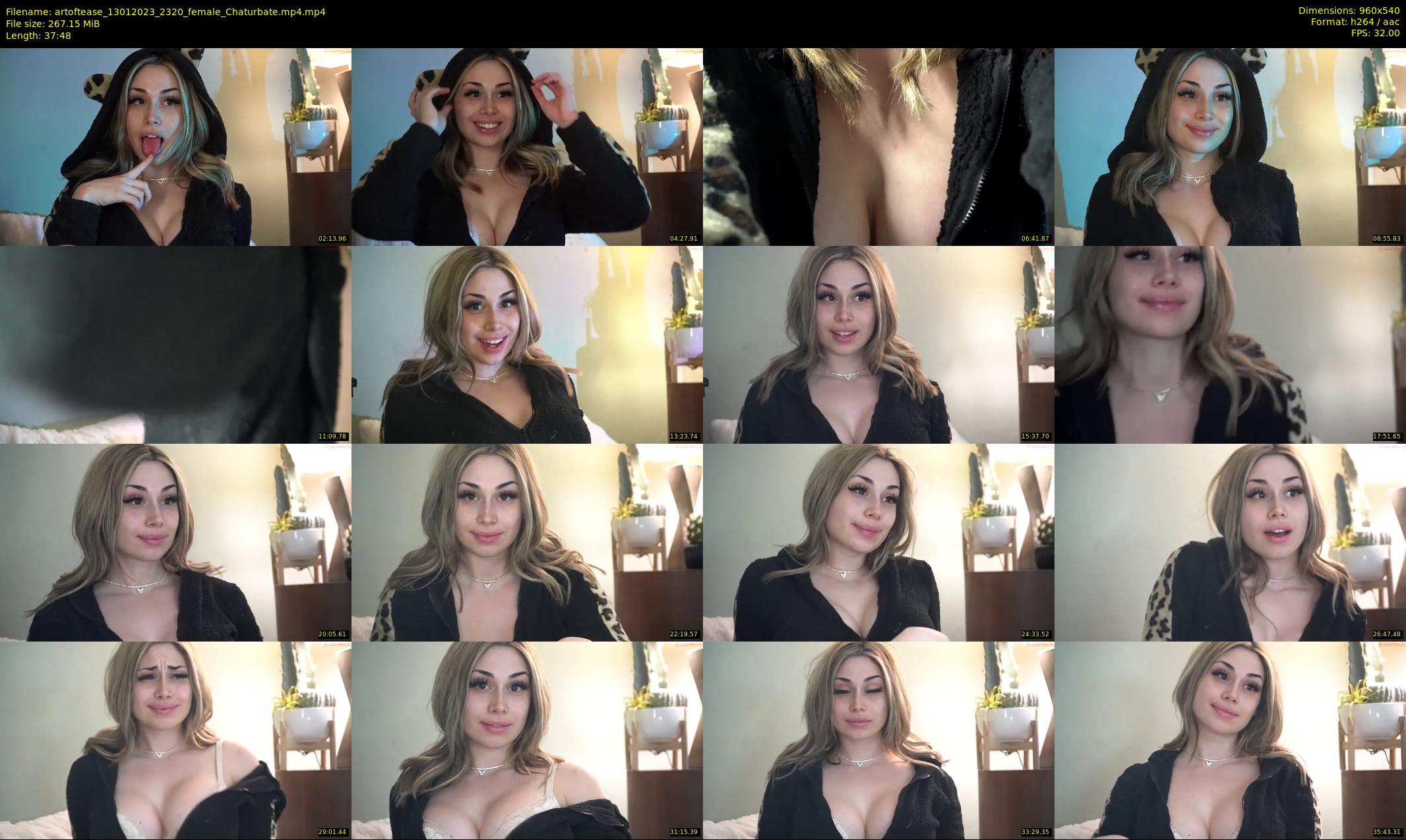 artoftease — 38 minute Chaturbate female cam show recording, 480p, Jan 13, 2023