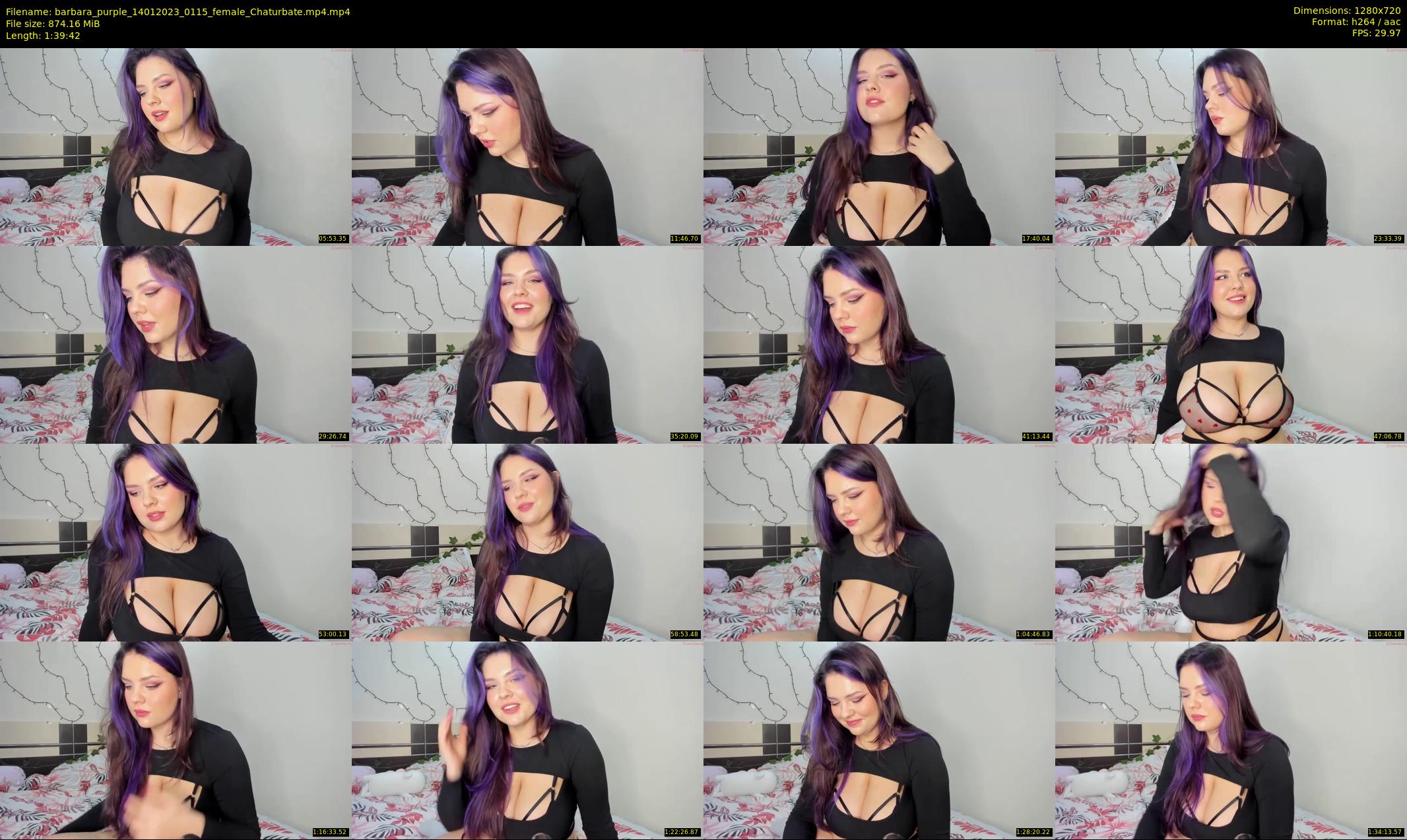 barbara_purple — 100 minute Chaturbate female cam show recording, 720p, Jan 14, 2023