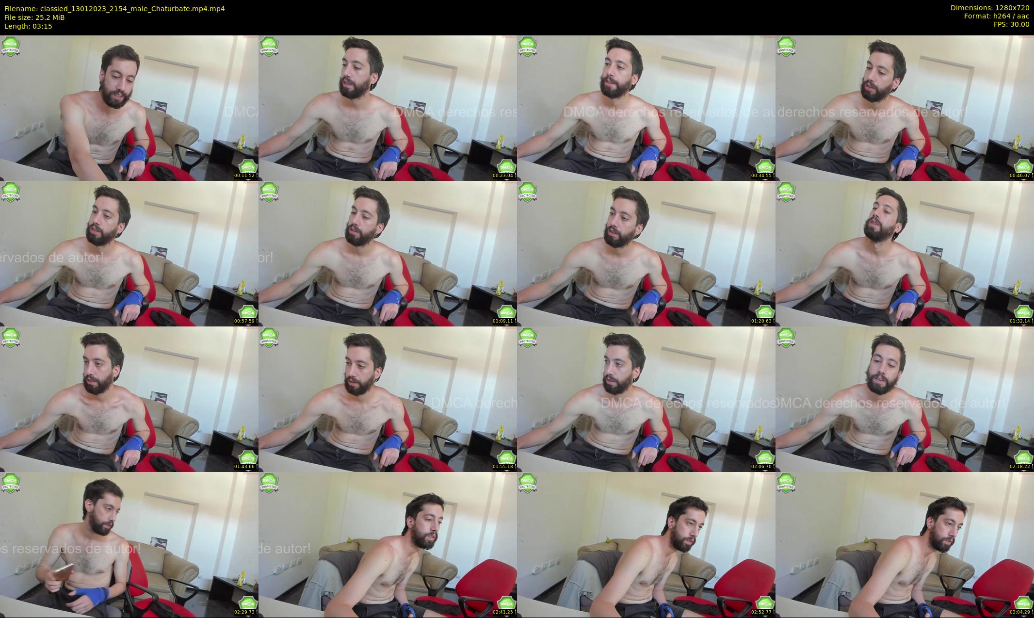 classied — 4 minute Chaturbate male cam show recording, 720p, Jan 13, 2023