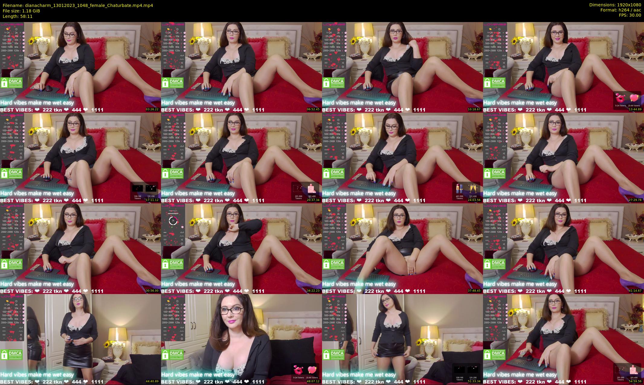dianacharm — 59 minute Chaturbate female cam show recording, 1080p, Jan 13, 2023
