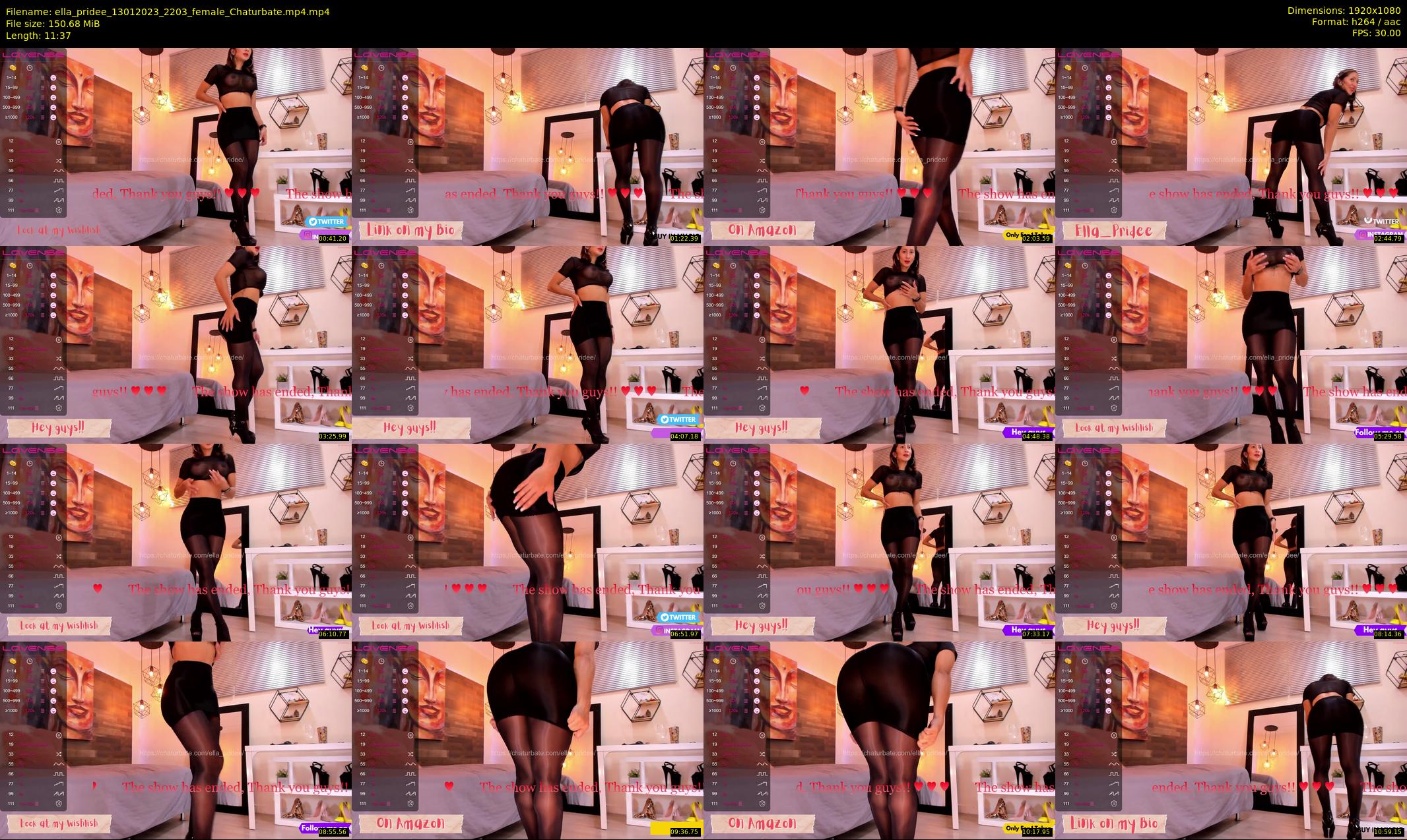 ella_pridee — 12 minute Chaturbate female cam show recording, 1080p, Jan 13, 2023