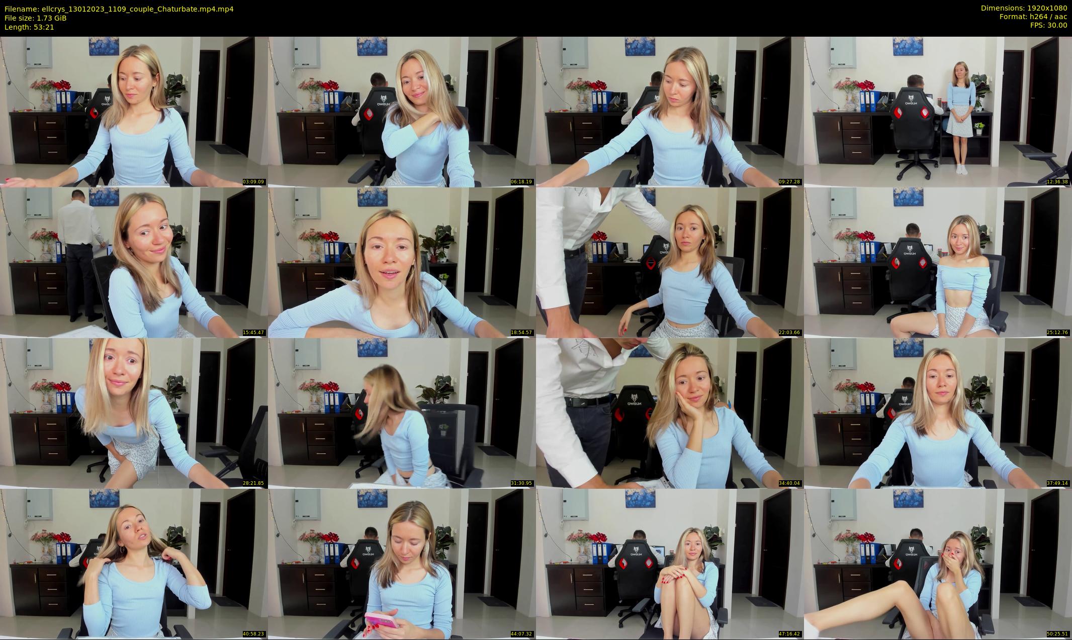 ellcrys — 54 minute Chaturbate couple cam show recording, 1080p, Jan 13, 2023