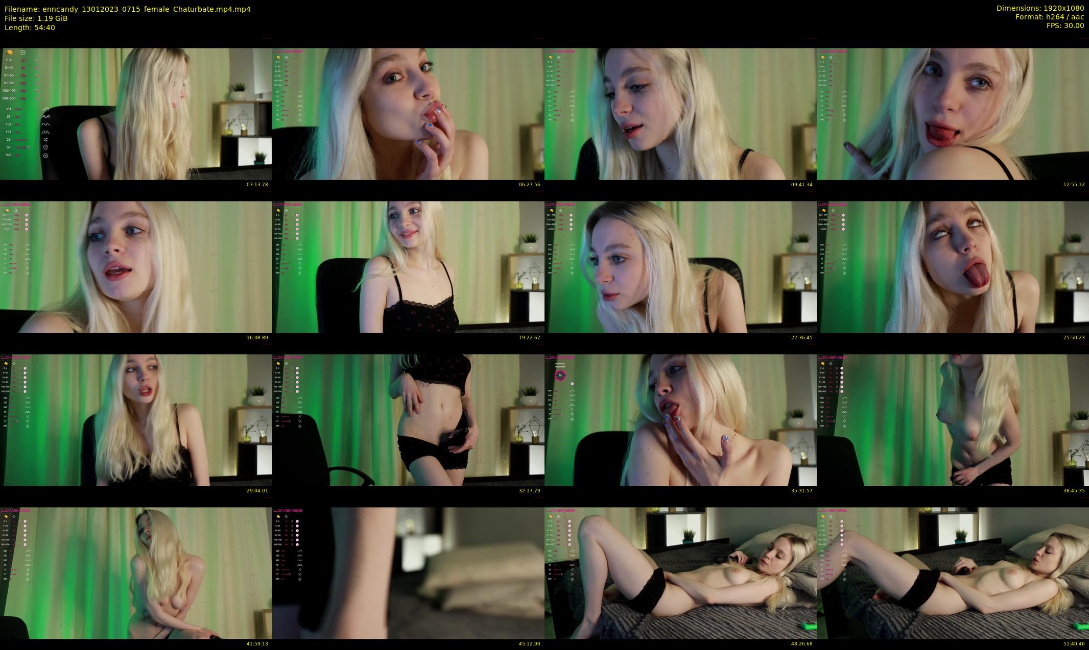 enncandy — 55 minute Chaturbate female cam show recording, 1080p, Jan 13, 2023