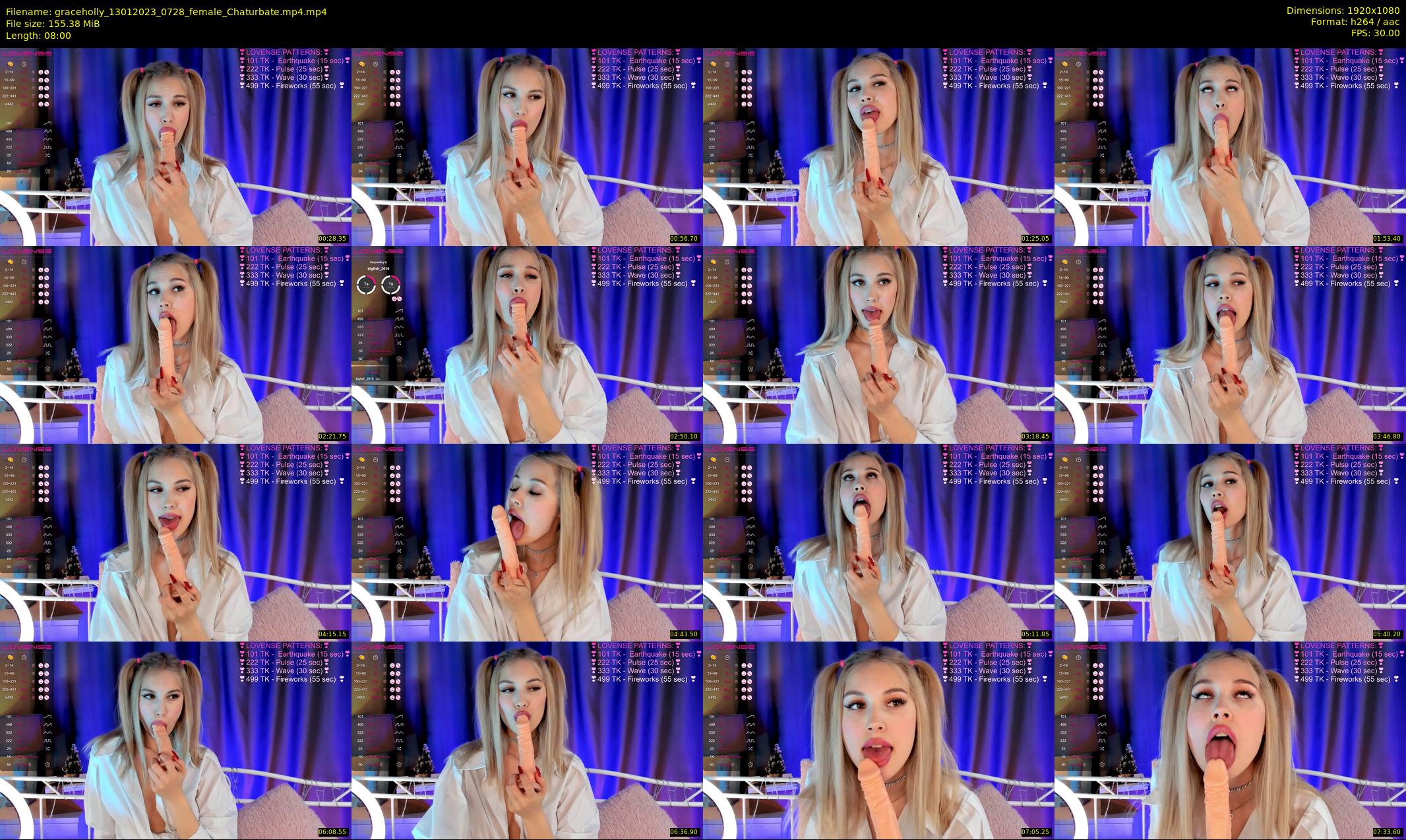 graceholly — 8 minute Chaturbate female cam show recording, 1080p, Jan 13, 2023