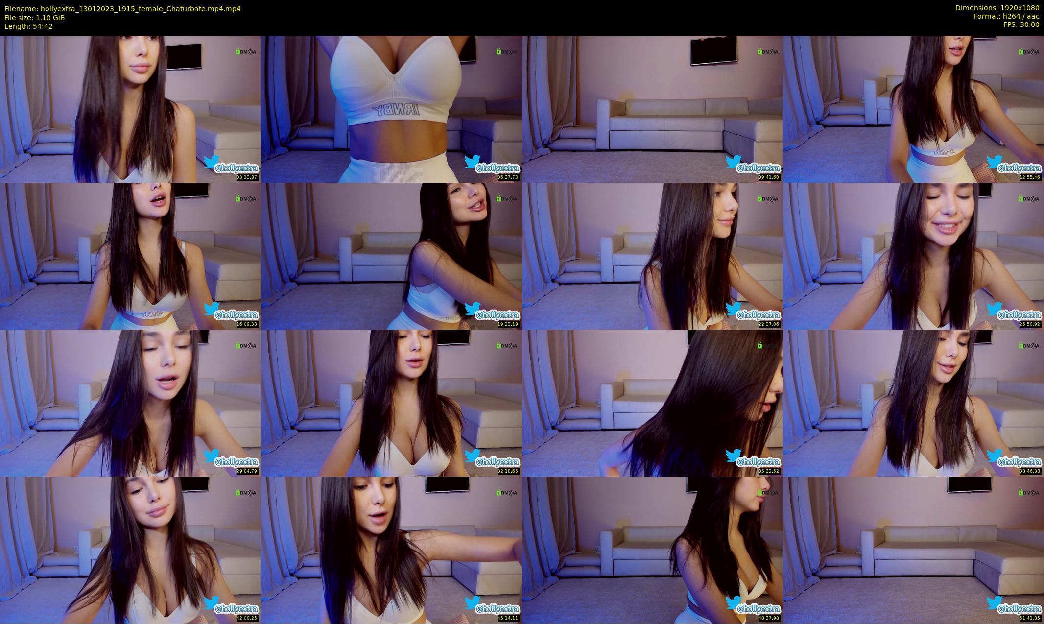 hollyextra — 55 minute Chaturbate female cam show recording, 1080p, Jan 13, 2023