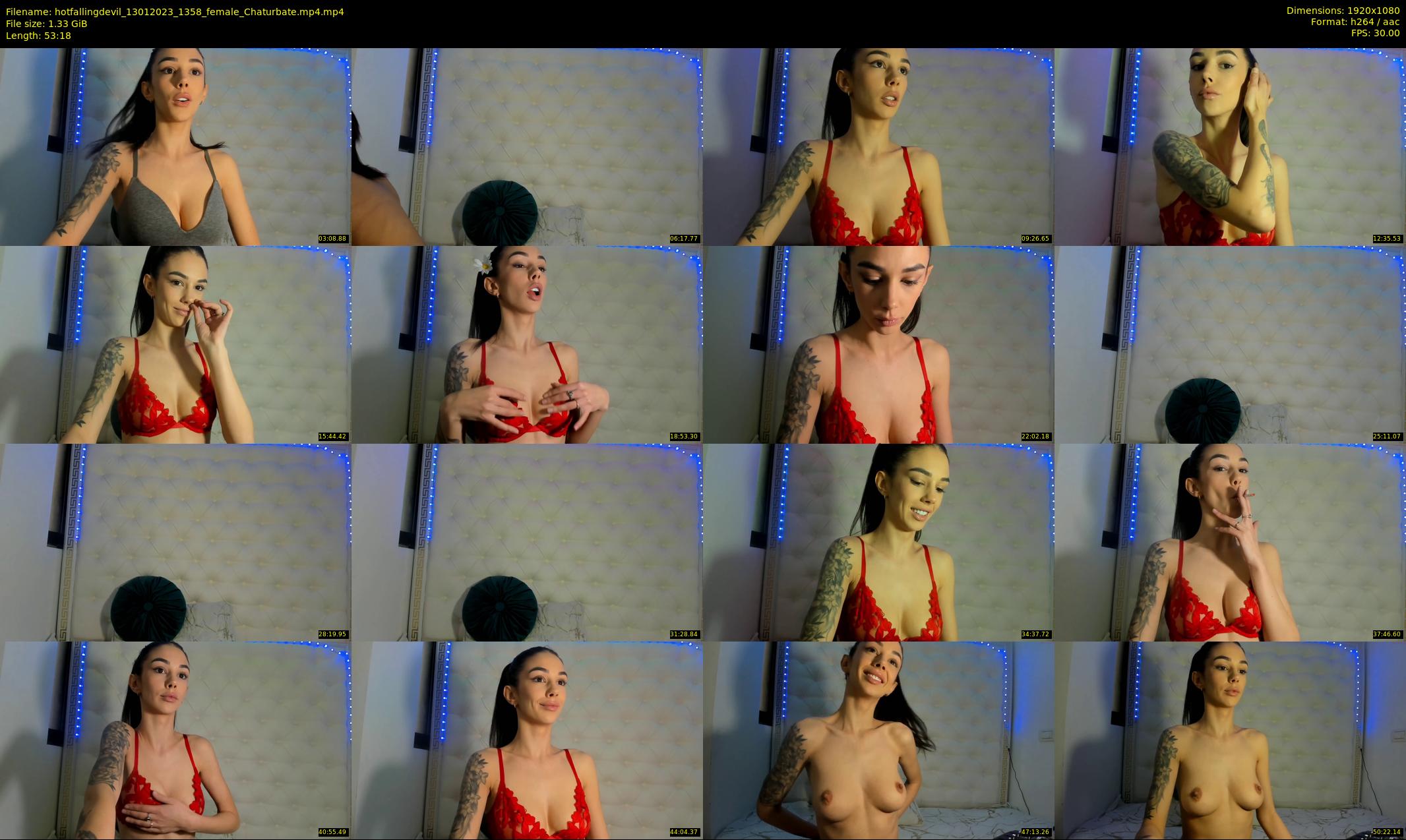 hotfallingdevil — 54 minute Chaturbate female cam show recording, 1080p, Jan 13, 2023