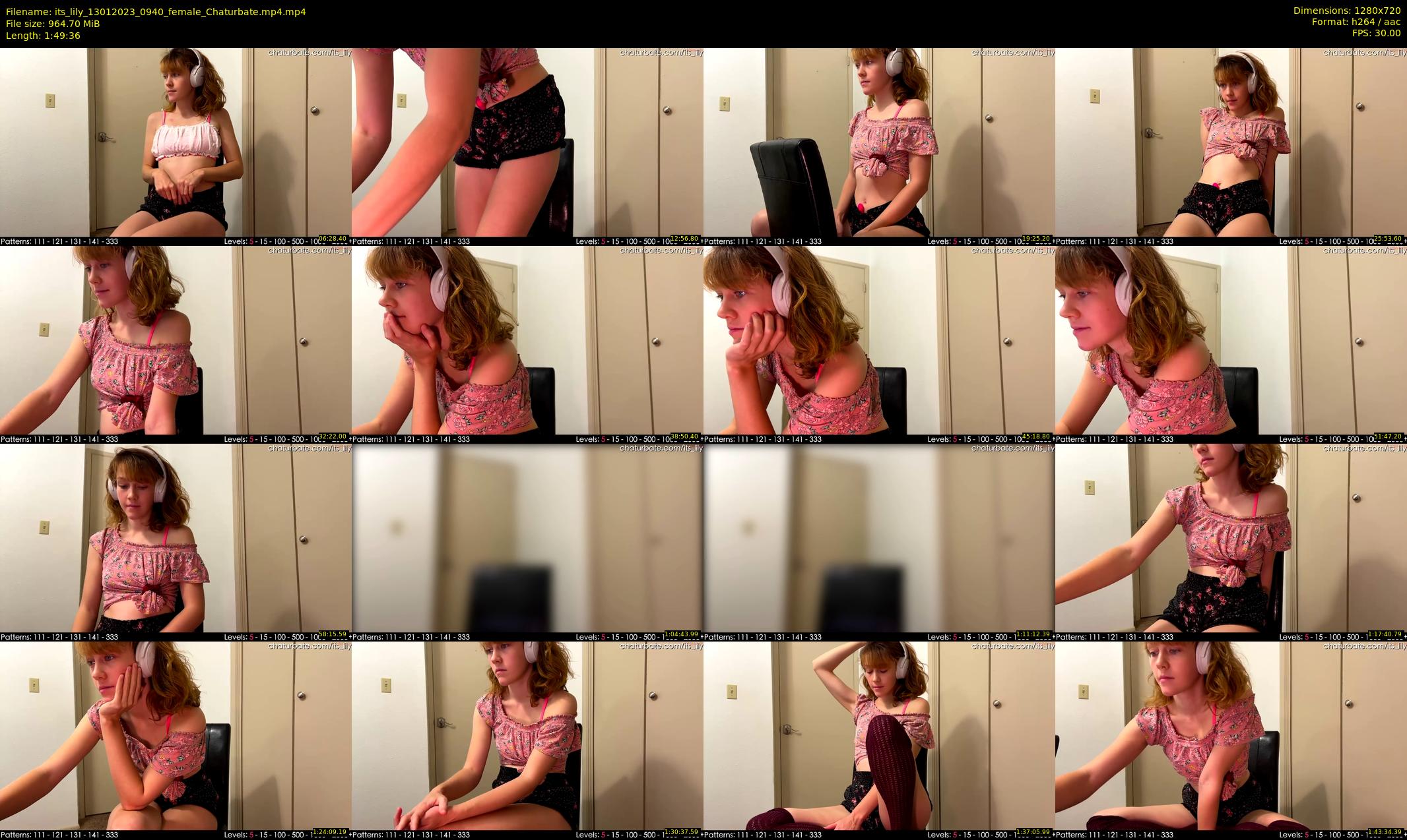 its_lily — 110 minute Chaturbate female cam show recording, 720p, Jan 13, 2023