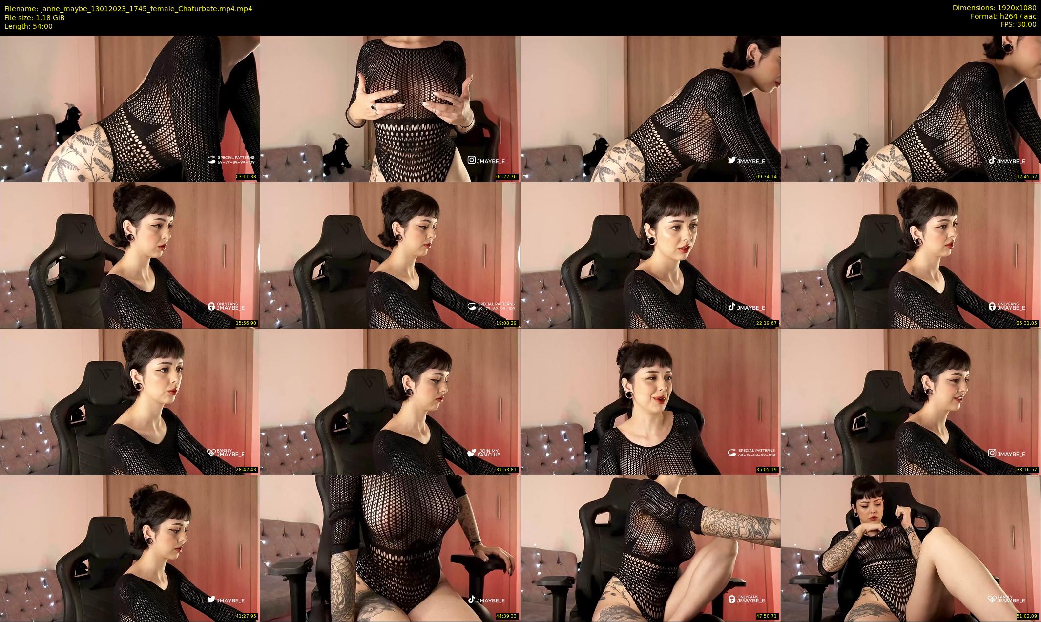 janne_maybe — 54 minute Chaturbate female cam show recording, 1080p, Jan 13, 2023