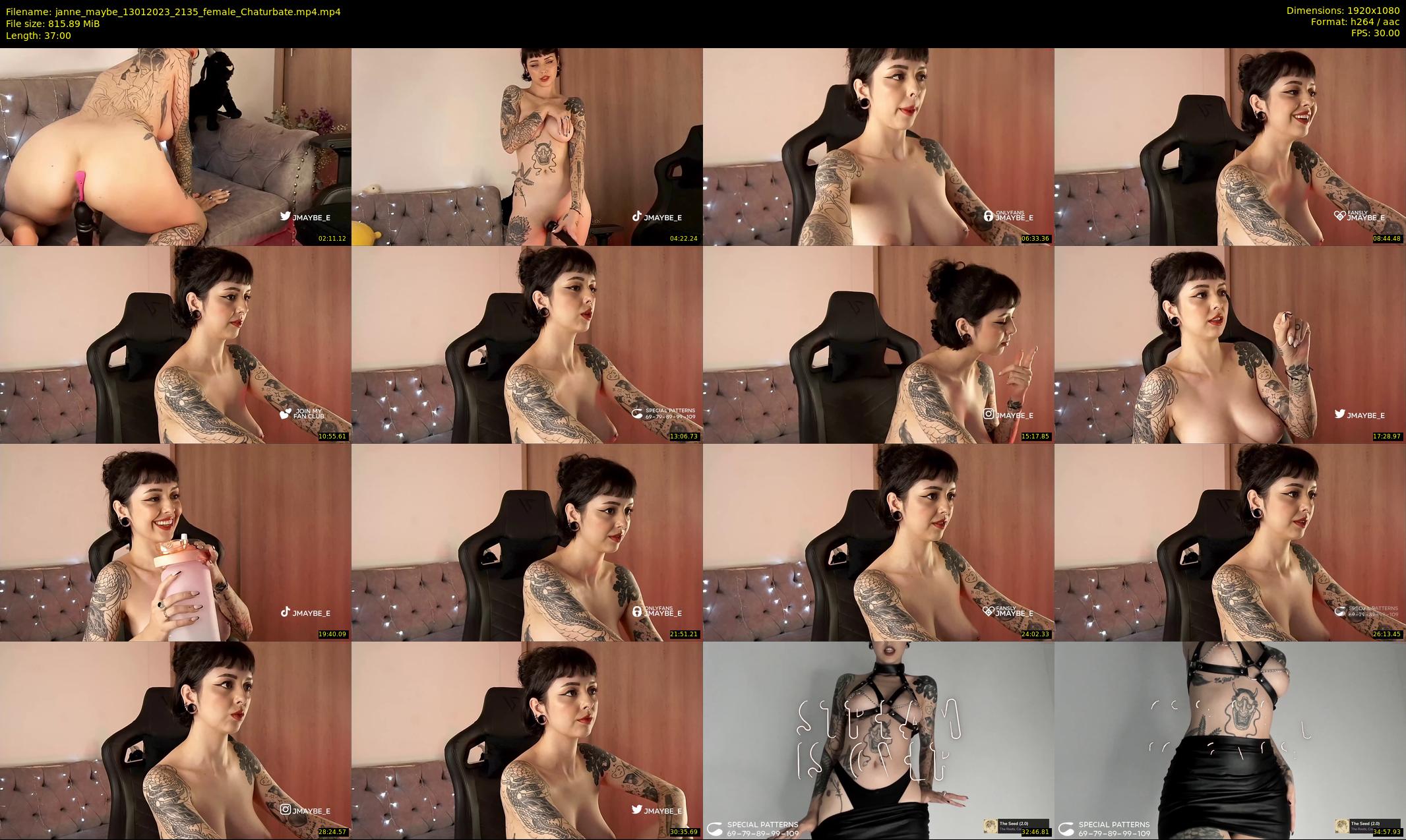 janne_maybe — 37 minute Chaturbate female cam show recording, 1080p, Jan 13, 2023