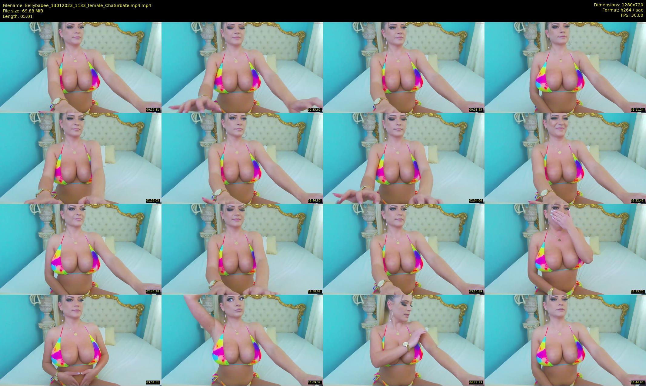 kellybabee — 6 minute Chaturbate female cam show recording, 720p, Jan 13, 2023