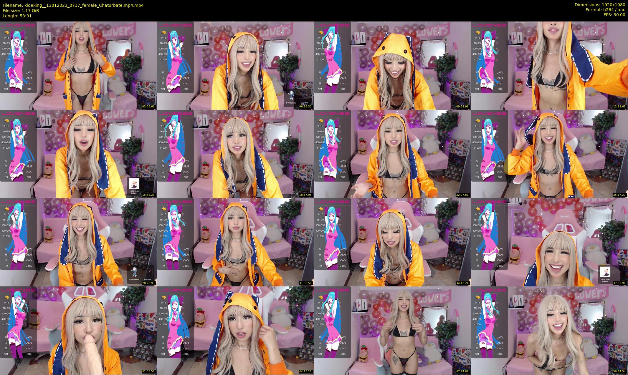kloeking_ — 54 minute Chaturbate female cam show recording, 1080p, Jan 13, 2023