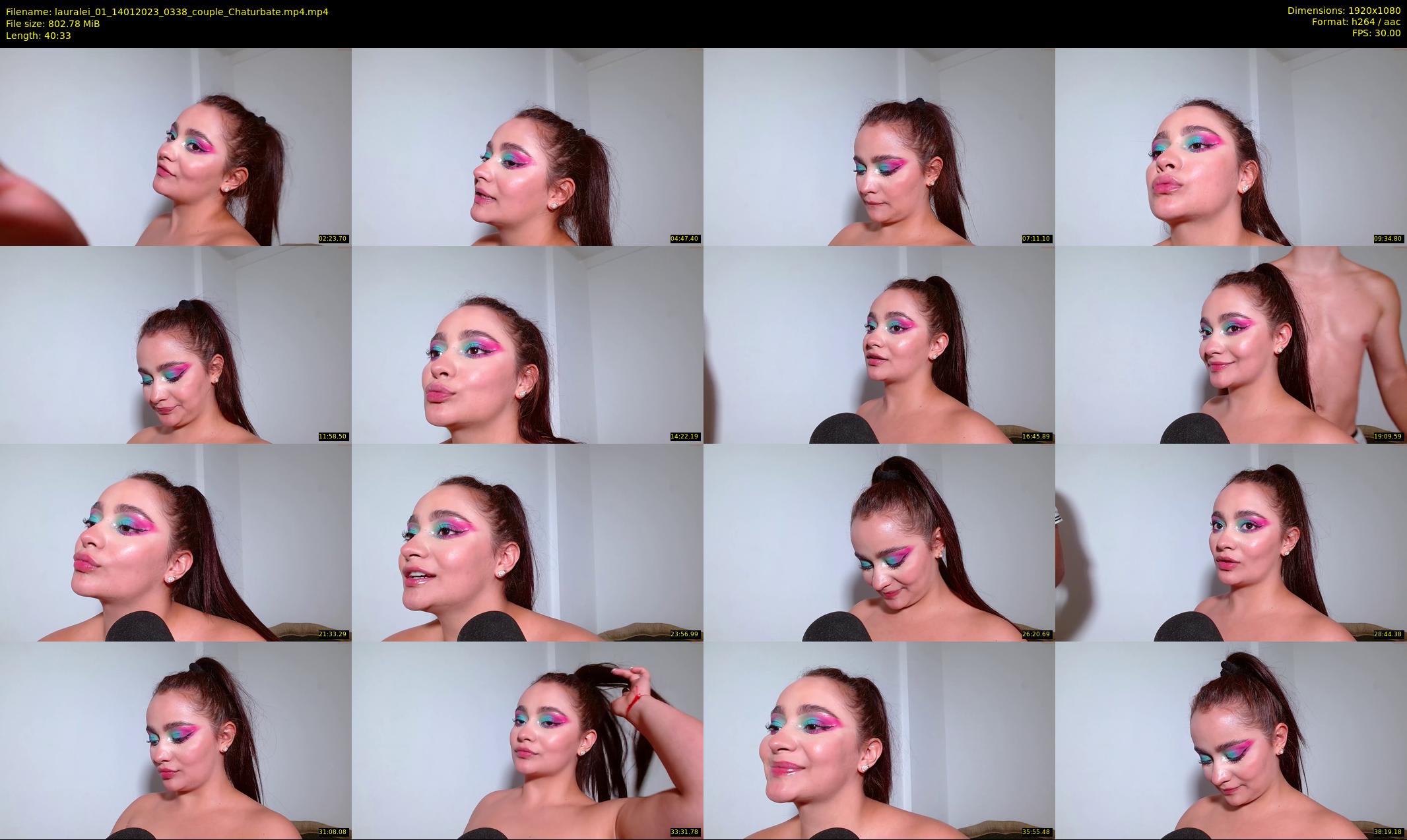 lauralei_01 — 41 minute Chaturbate couple cam show recording, 1080p, Jan 14, 2023