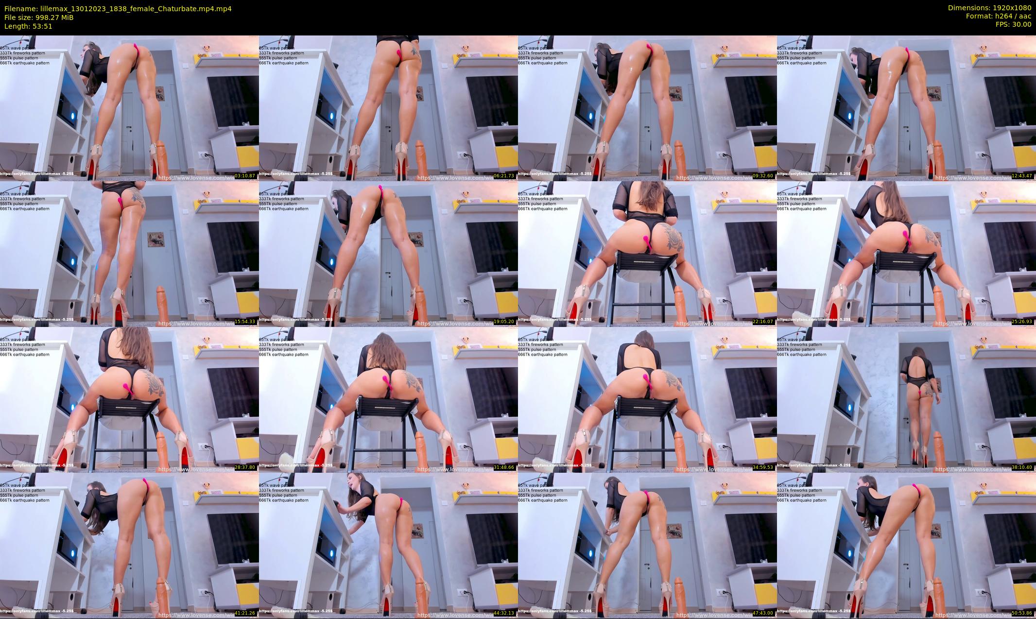 lillemax — 54 minute Chaturbate female cam show recording, 1080p, Jan 13, 2023