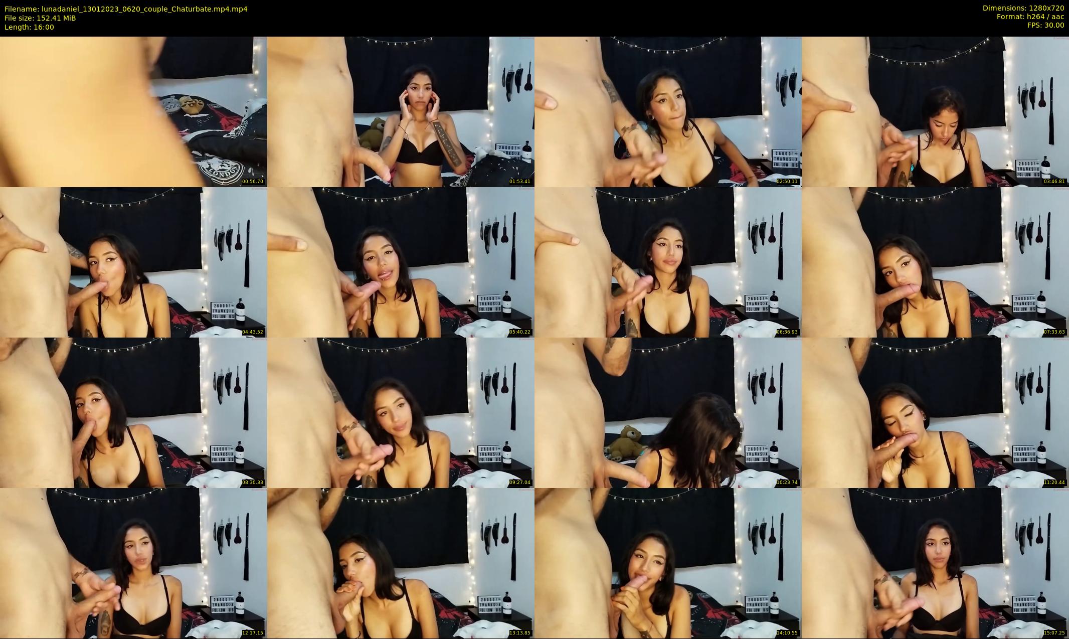 lunadaniel — 16 minute Chaturbate couple cam show recording, 720p, Jan 13, 2023