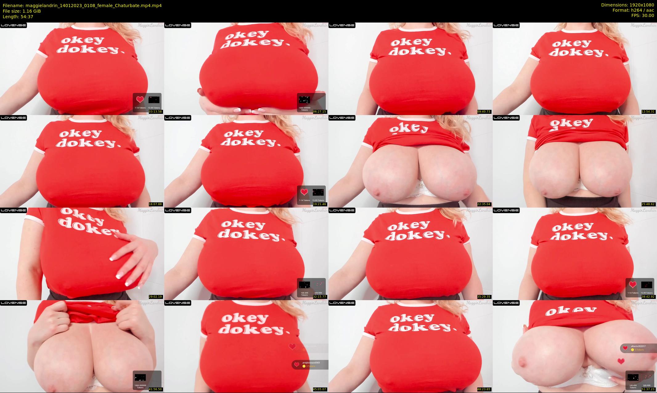 maggielandrin — 55 minute Chaturbate female cam show recording, 1080p, Jan 14, 2023