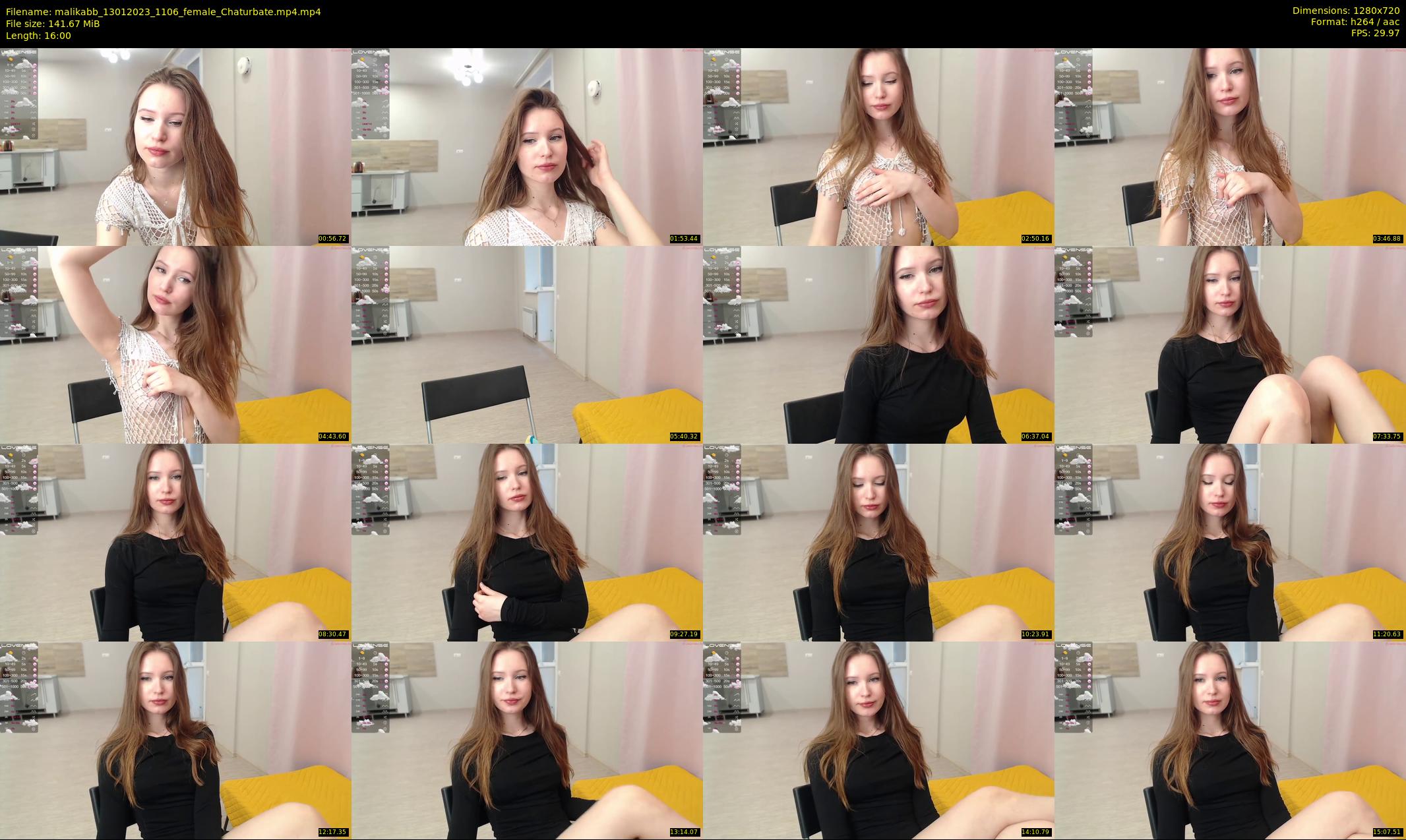 malikabb — 16 minute Chaturbate female cam show recording, 720p, Jan 13, 2023
