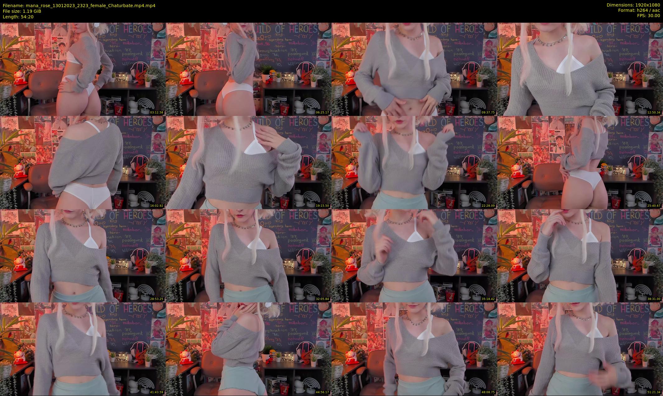 mana_rose — 55 minute Chaturbate female cam show recording, 1080p, Jan 13, 2023