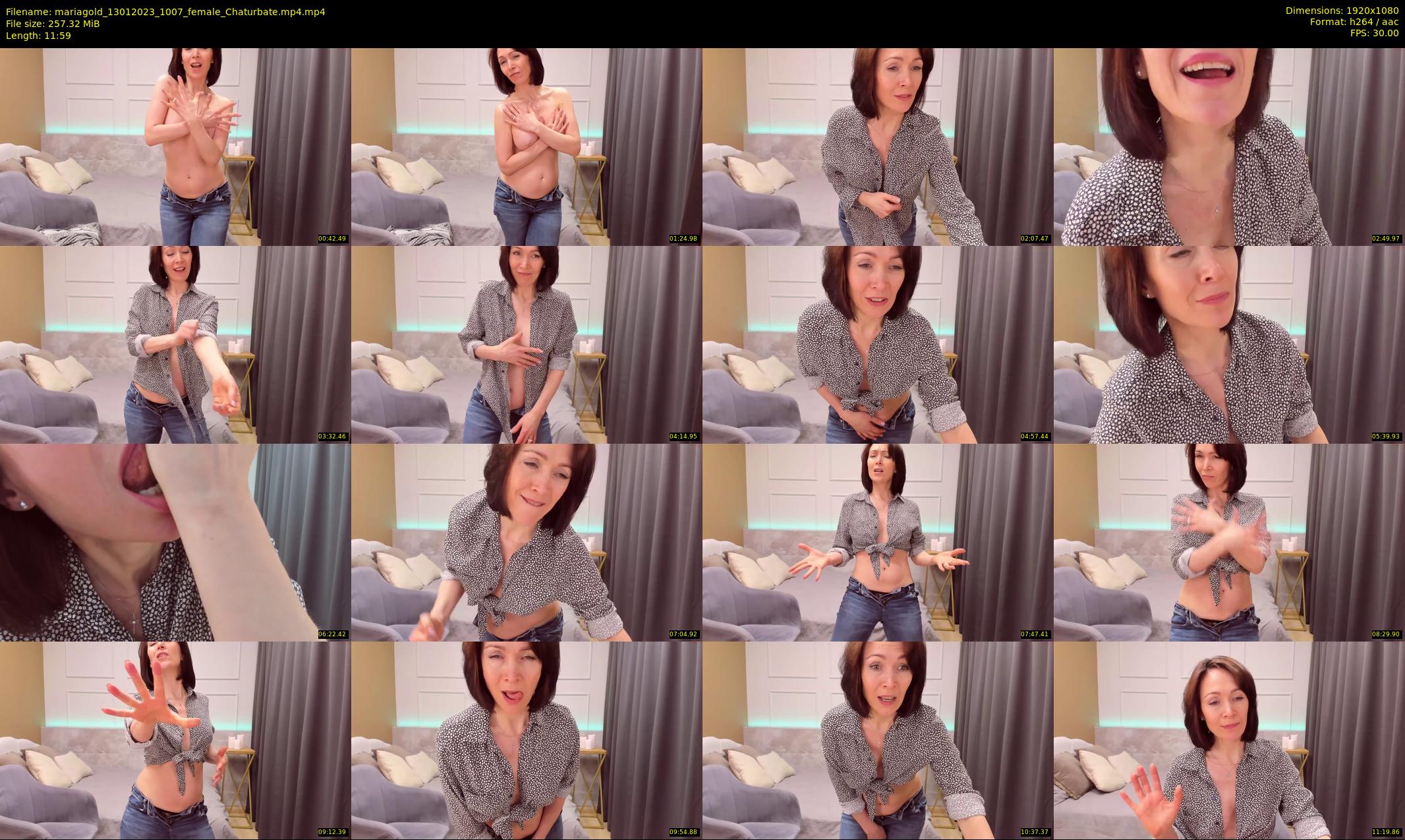 mariagold — 12 minute Chaturbate female cam show recording, 1080p, Jan 13, 2023