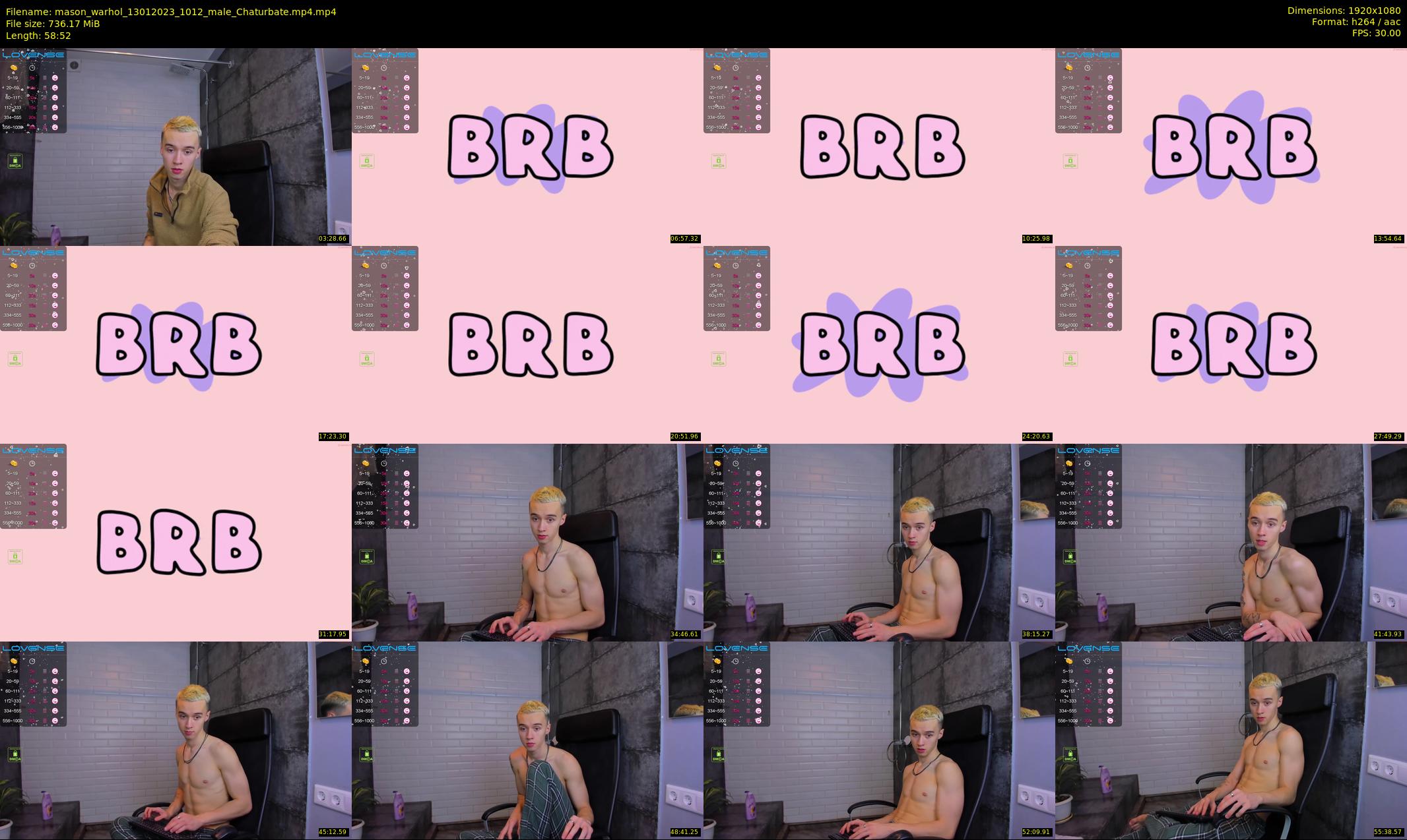 mason_warhol — 59 minute Chaturbate male cam show recording, 1080p, Jan 13, 2023