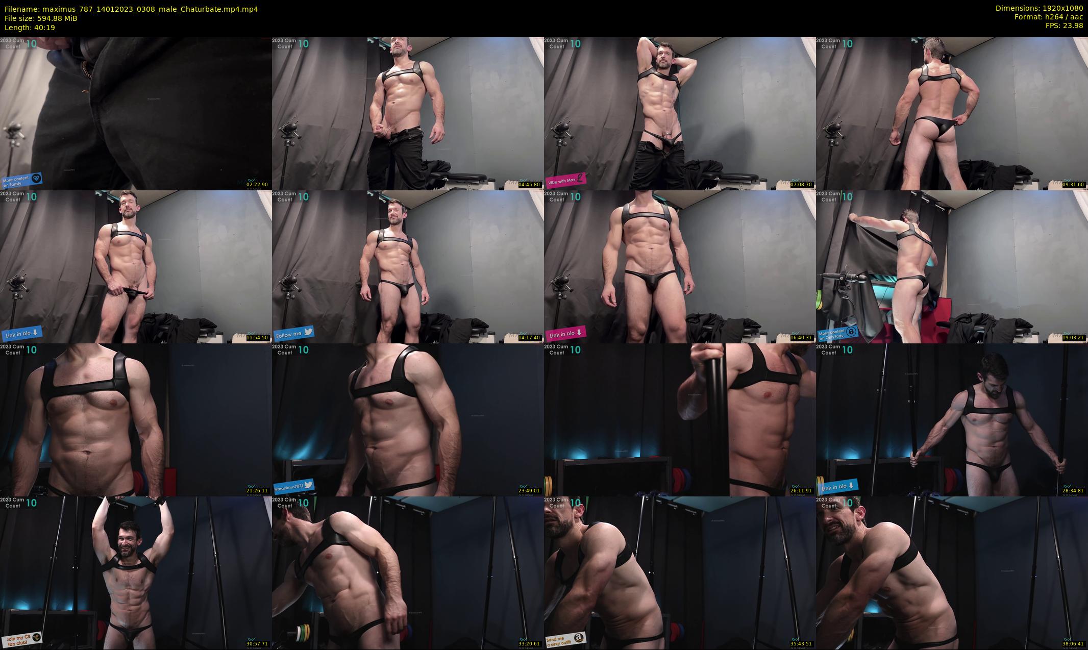 maximus_787 — 41 minute Chaturbate male cam show recording, 1080p, Jan 14, 2023