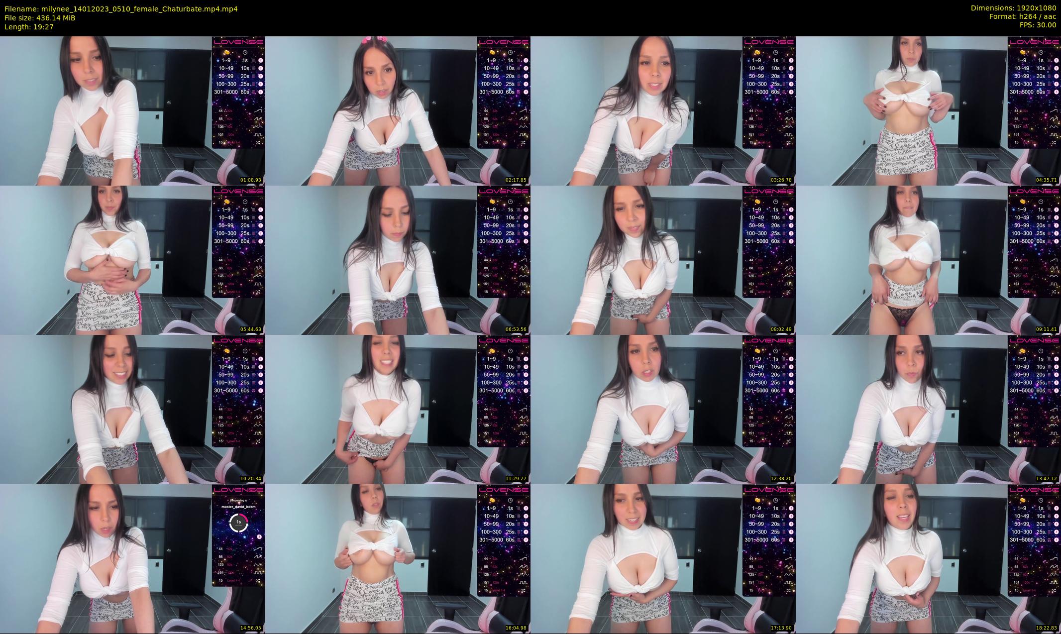 milynee — 20 minute Chaturbate female cam show recording, 1080p, Jan 14, 2023