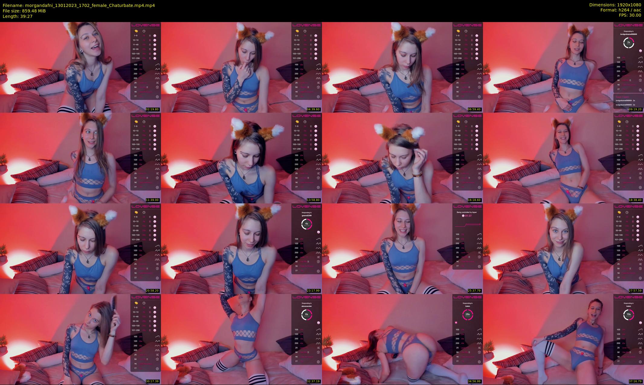 morgandafni — 40 minute Chaturbate couple cam show recording, 1080p, Jan 13, 2023