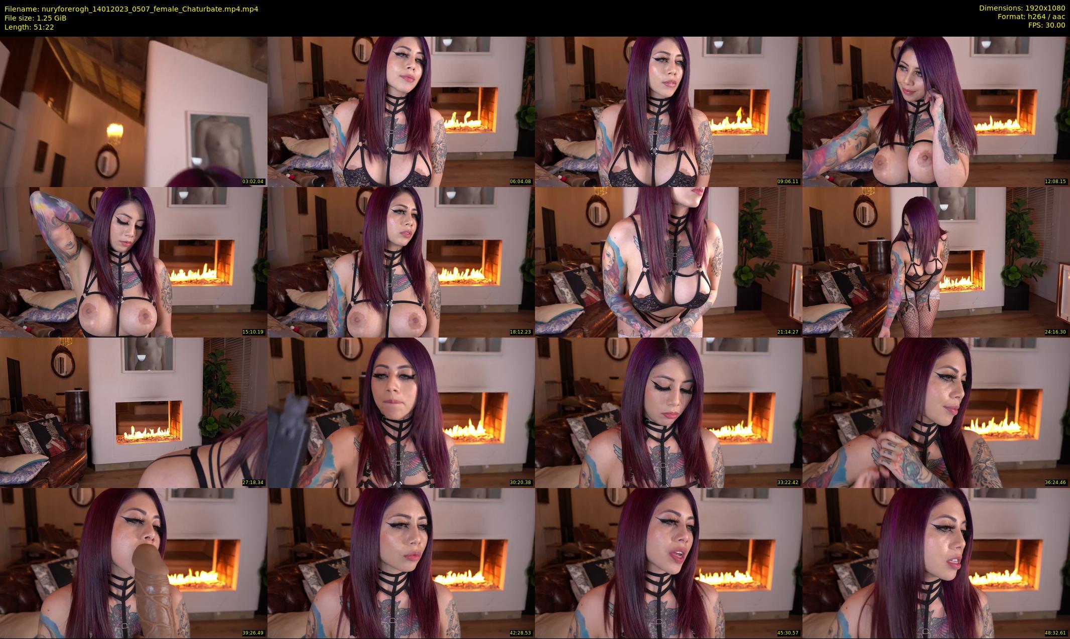 nuryforerogh — 52 minute Chaturbate female cam show recording, 1080p, Jan 14, 2023