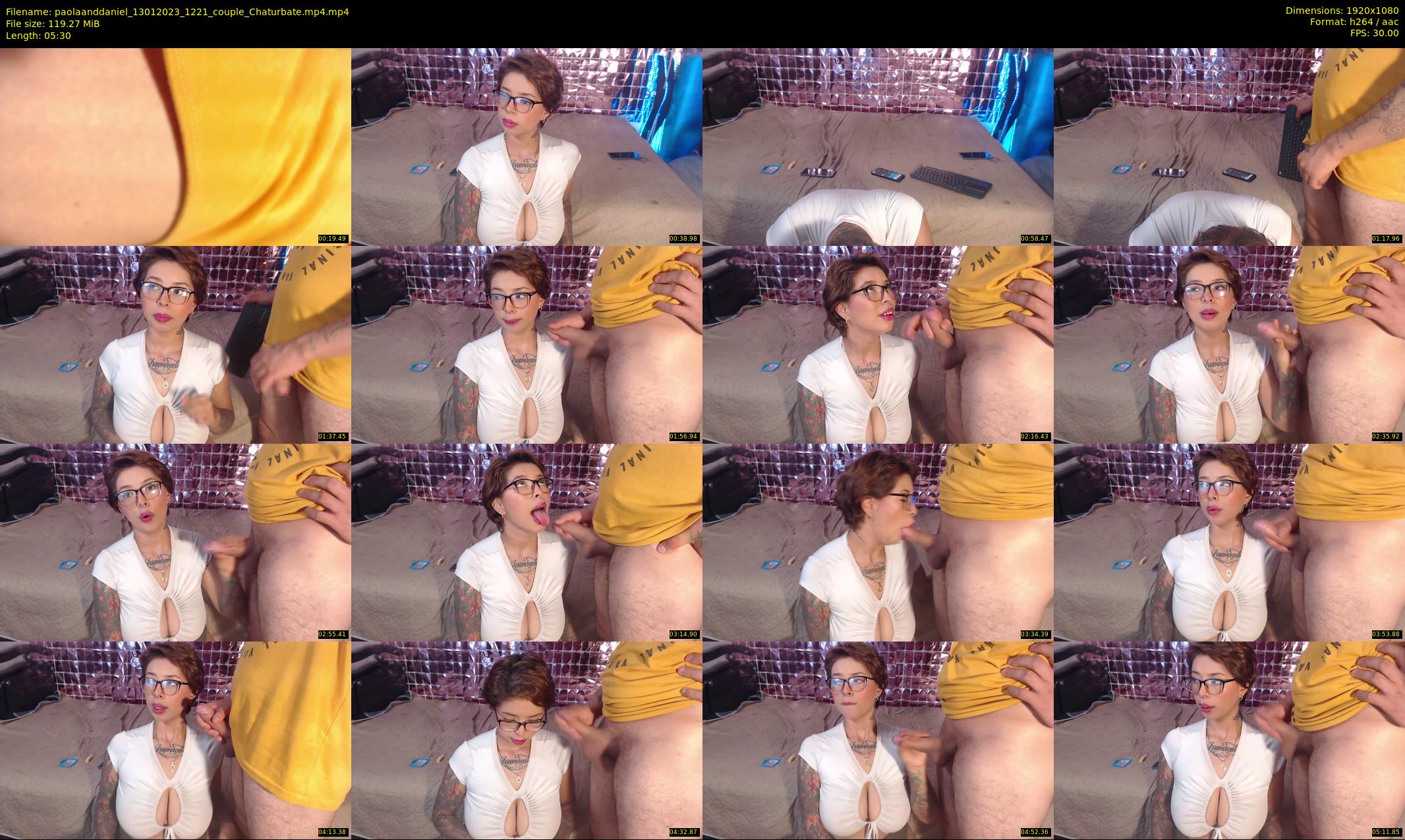 paolaanddaniel — 6 minute Chaturbate couple cam show recording, 1080p, Jan 13, 2023
