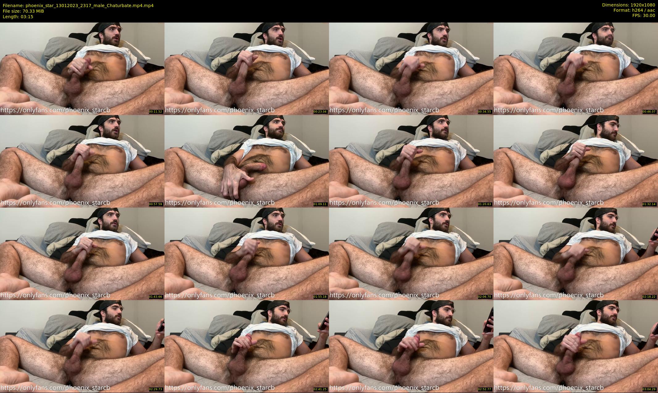 phoenix_star — 4 minute Chaturbate male cam show recording, 1080p, Jan 13, 2023