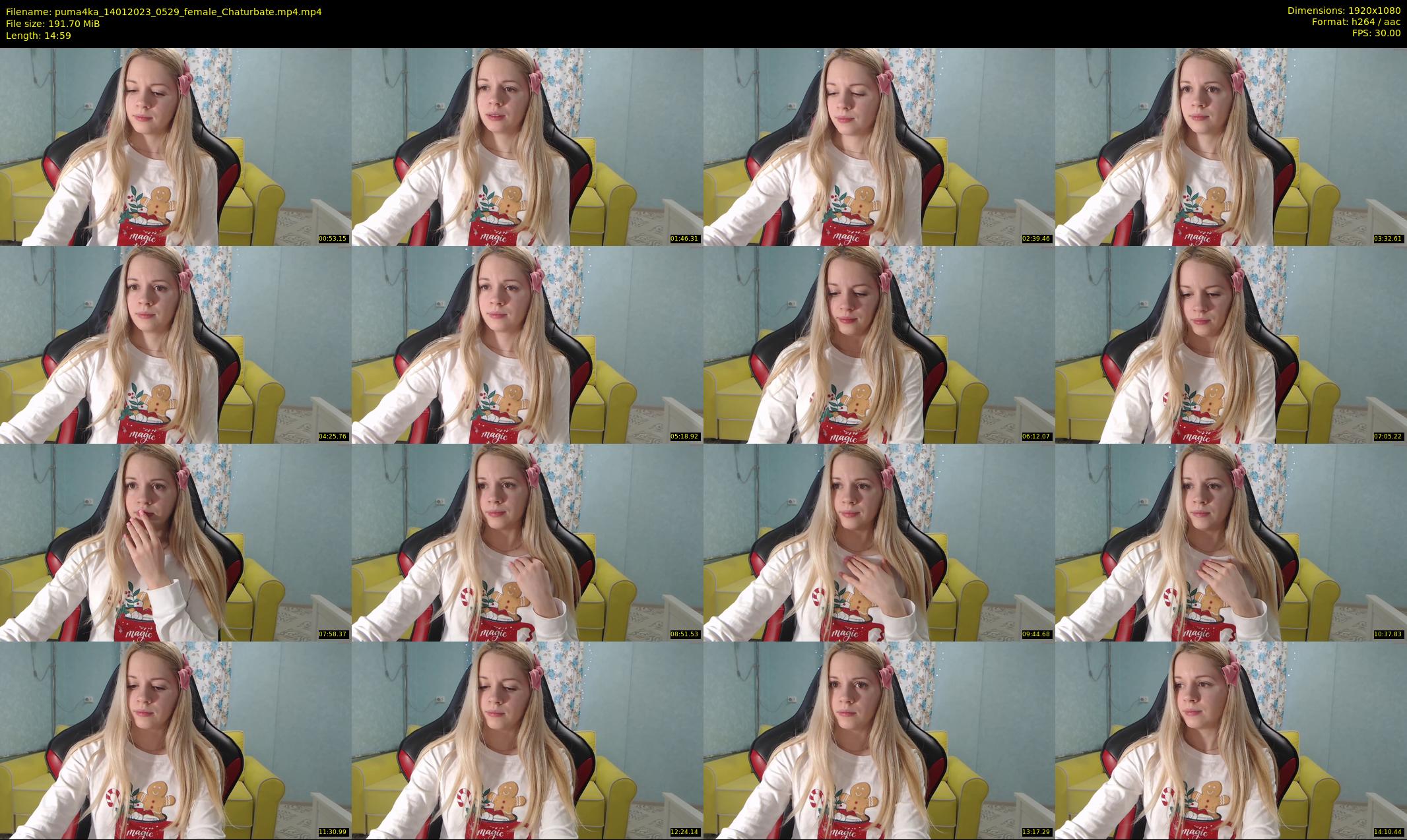puma4ka — 15 minute Chaturbate female cam show recording, 1080p, Jan 14, 2023