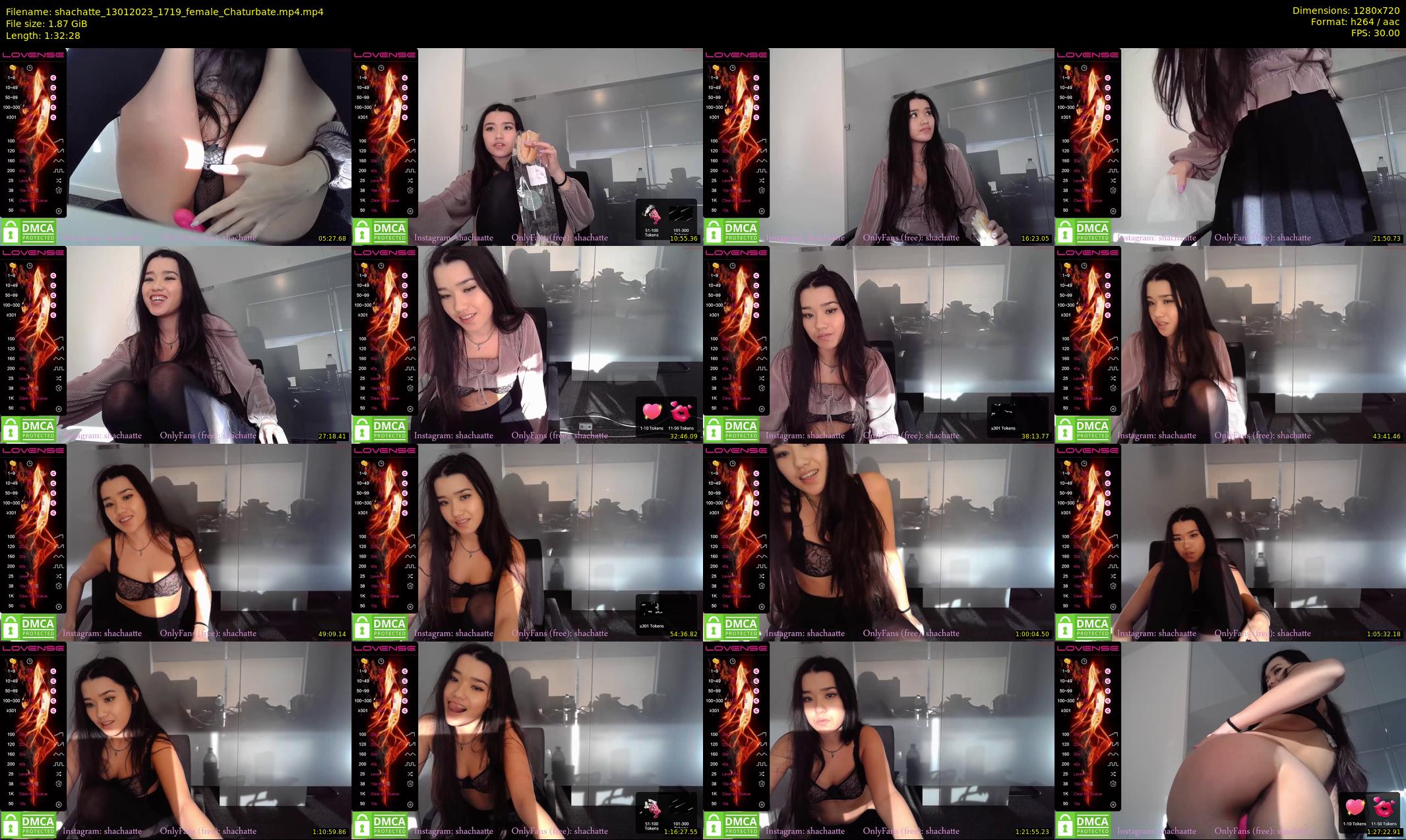 shachatte — 93 minute Chaturbate couple cam show recording, 720p, Jan 13, 2023