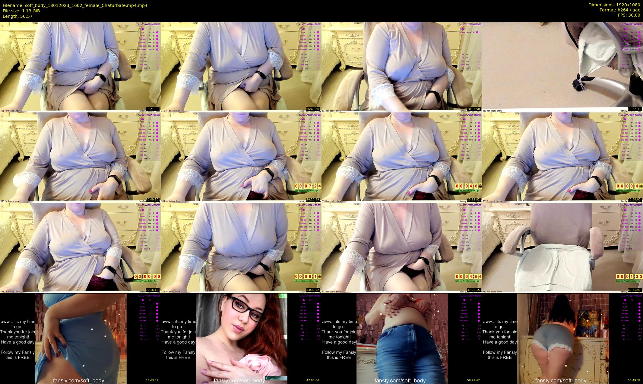 soft_body — 57 minute Chaturbate female cam show recording, 1080p, Jan 13, 2023