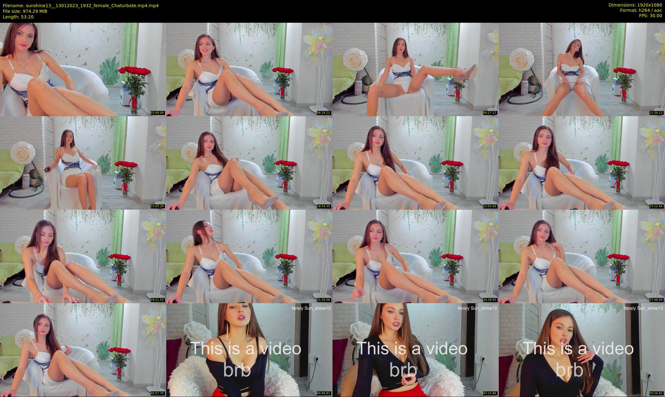 sunshine13_ — 54 minute Chaturbate female cam show recording, 1080p, Jan 13, 2023
