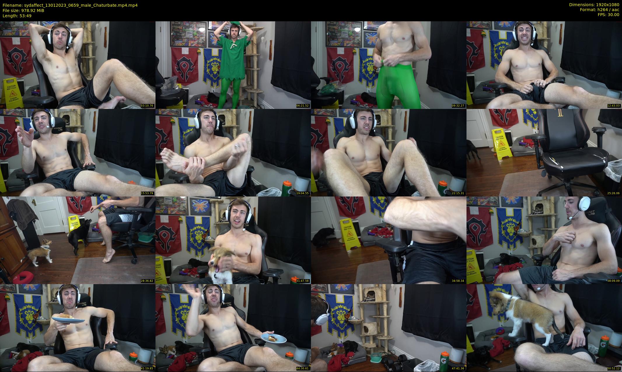 sydaffect — 54 minute Chaturbate male cam show recording, 1080p, Jan 13, 2023