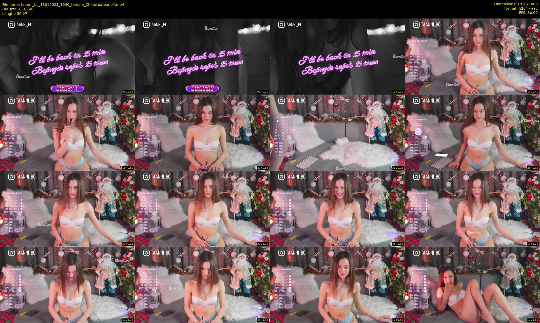taanni_bc — 57 minute Chaturbate female cam show recording, 1080p, Jan 13, 2023