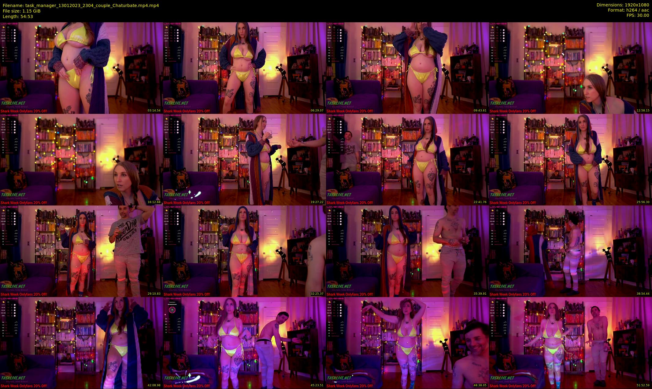 task_manager — 55 minute Chaturbate couple cam show recording, 1080p, Jan 13, 2023