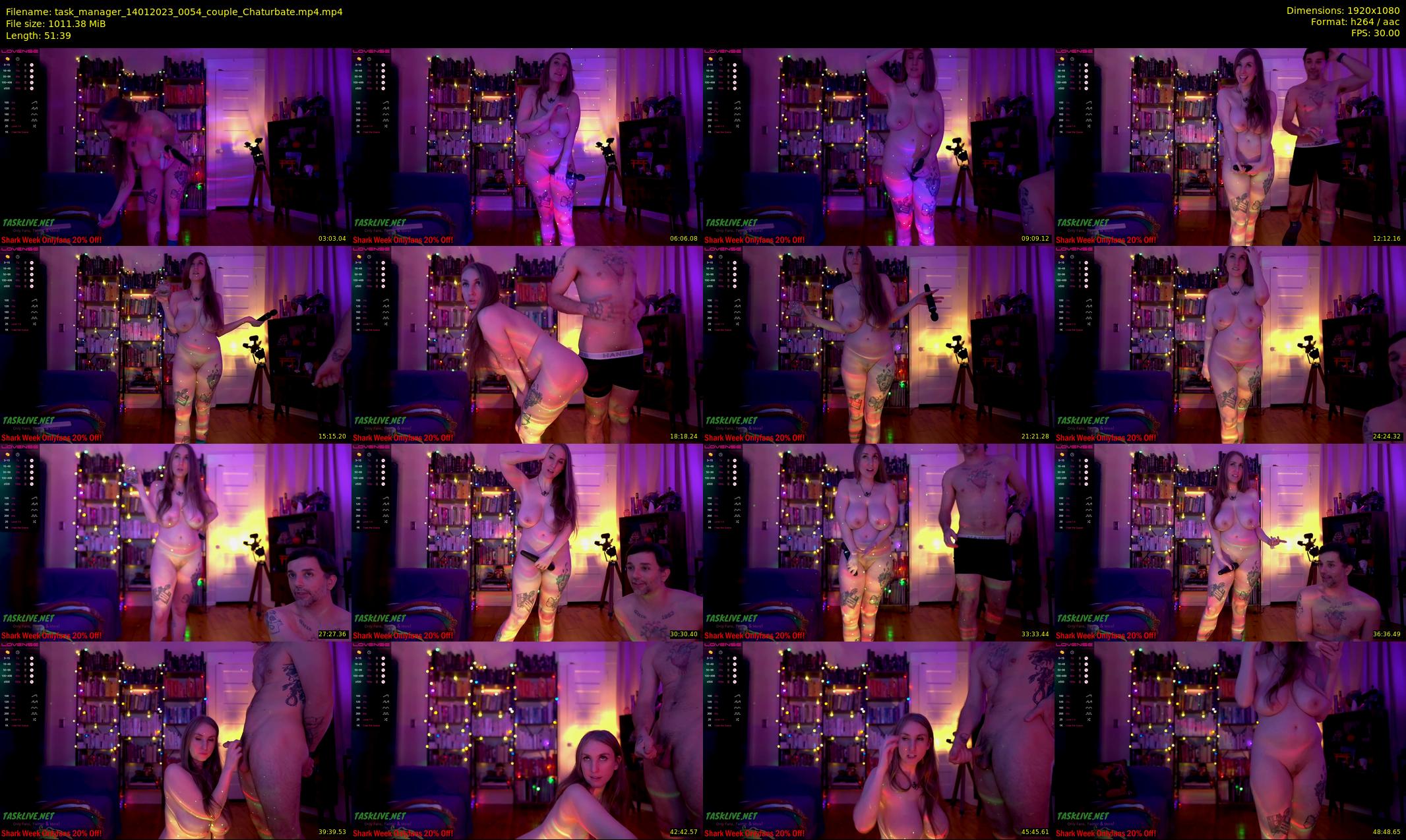 task_manager — 52 minute Chaturbate couple cam show recording, 1080p, Jan 14, 2023