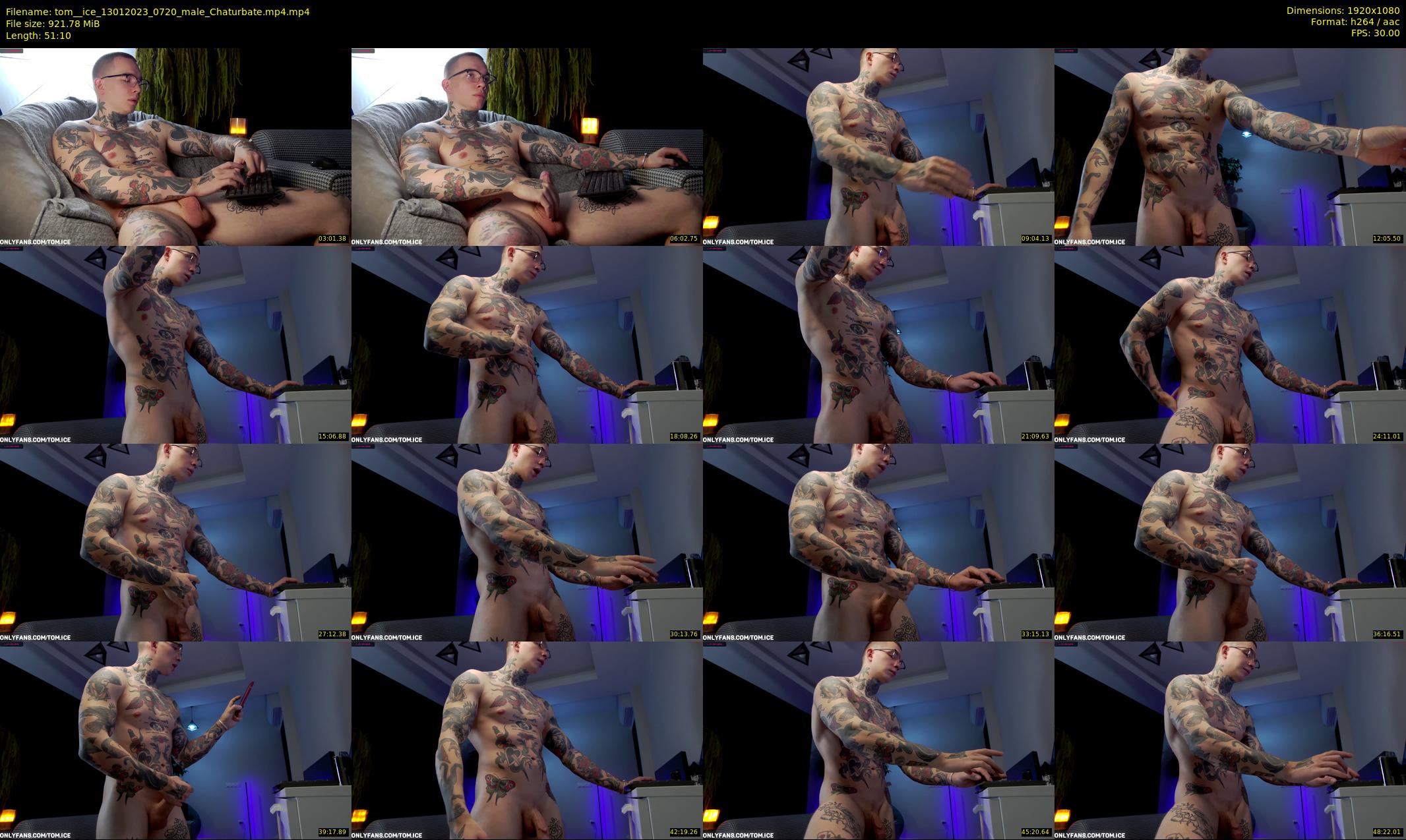 tom__ice — 52 minute Chaturbate male cam show recording, 1080p, Jan 13, 2023