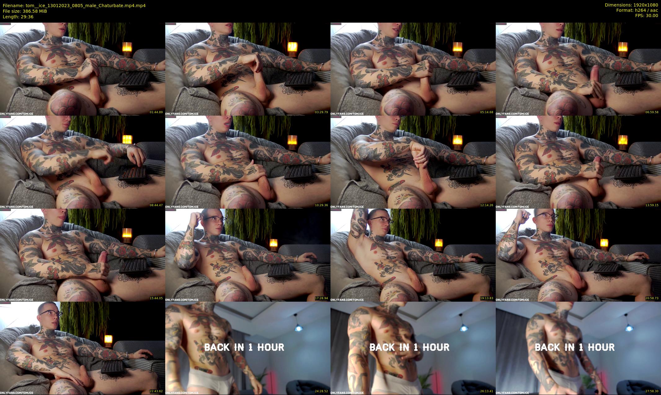 tom__ice — 30 minute Chaturbate male cam show recording, 1080p, Jan 13, 2023