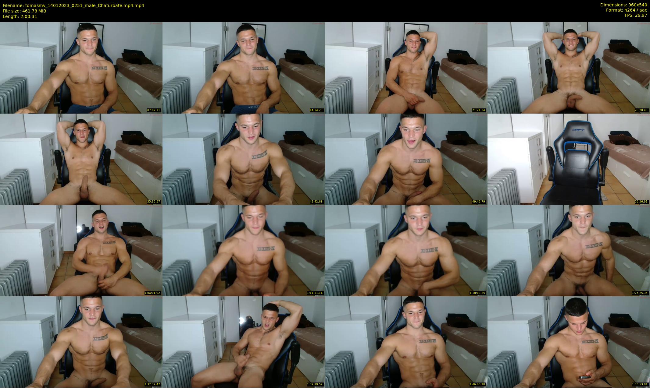 tomasmv — 121 minute Chaturbate male cam show recording, 480p, Jan 14, 2023