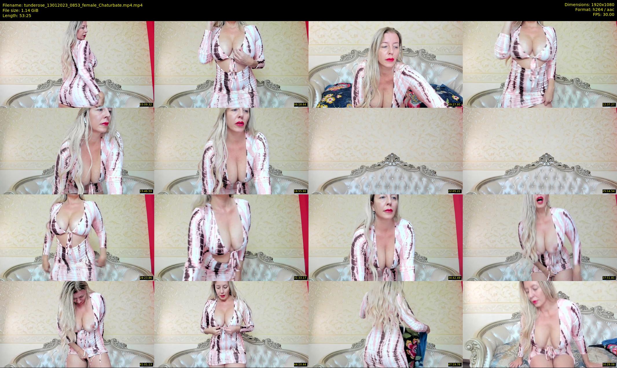 tunderose — 54 minute Chaturbate female cam show recording, 1080p, Jan 13, 2023