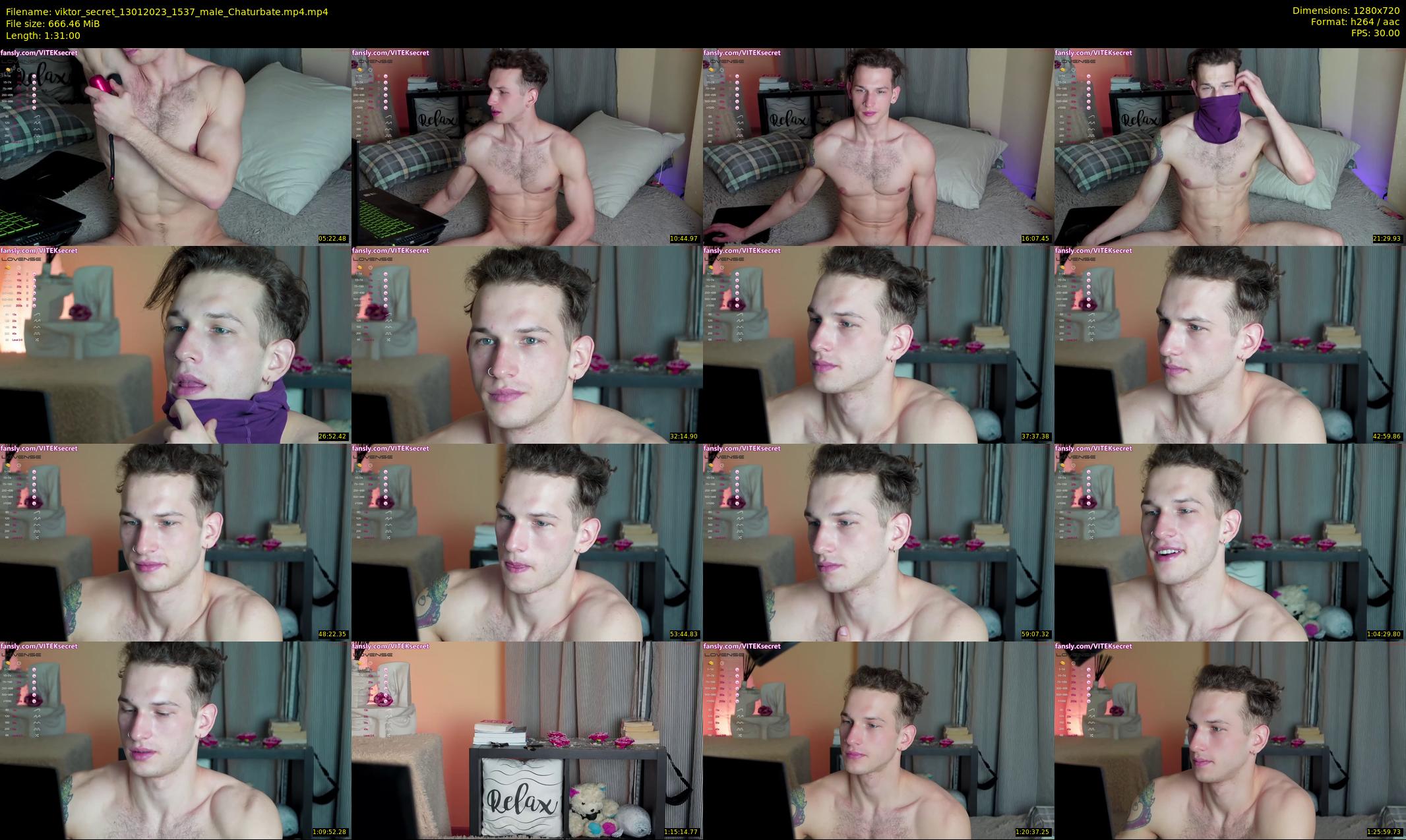 viktor_secret — 91 minute Chaturbate male cam show recording, 720p, Jan 13, 2023