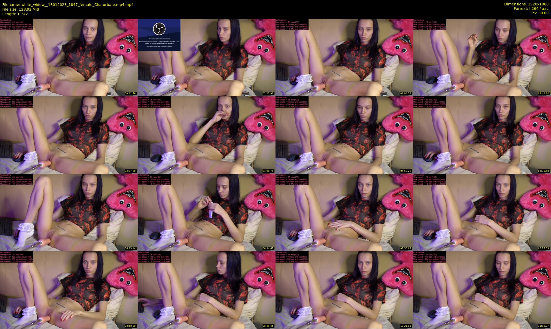 white_widow_ — 12 minute Chaturbate female cam show recording, 1080p, Jan 13, 2023