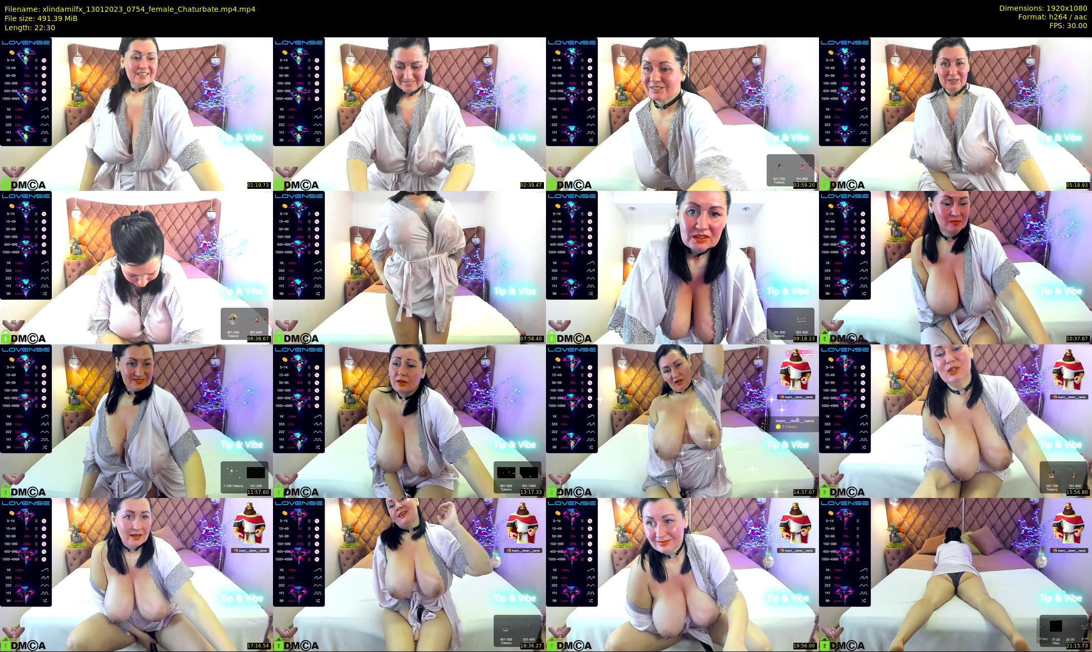 xlindamilfx — 23 minute Chaturbate female cam show recording, 1080p, Jan 13, 2023